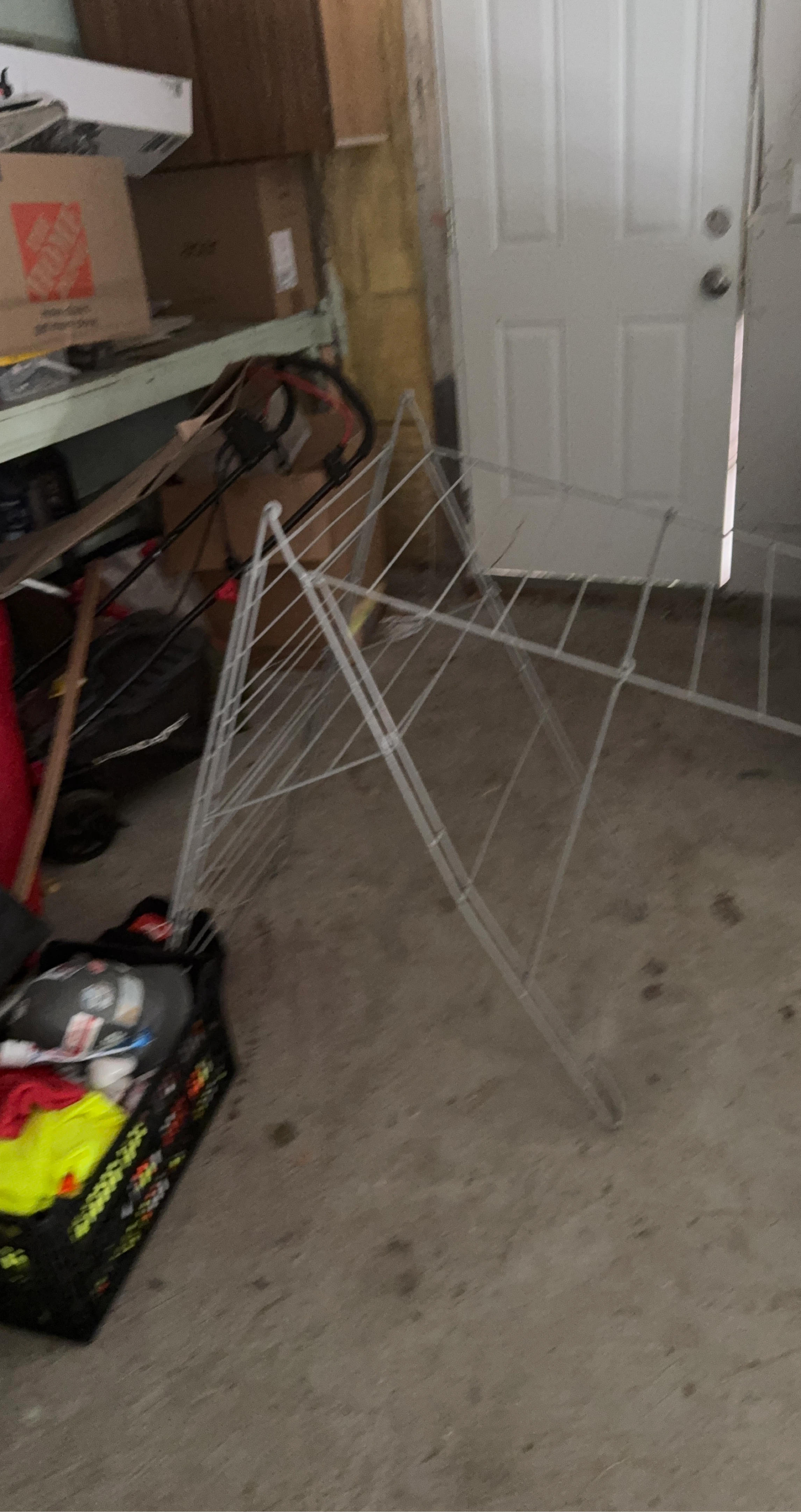 White Metal Drying Rack
