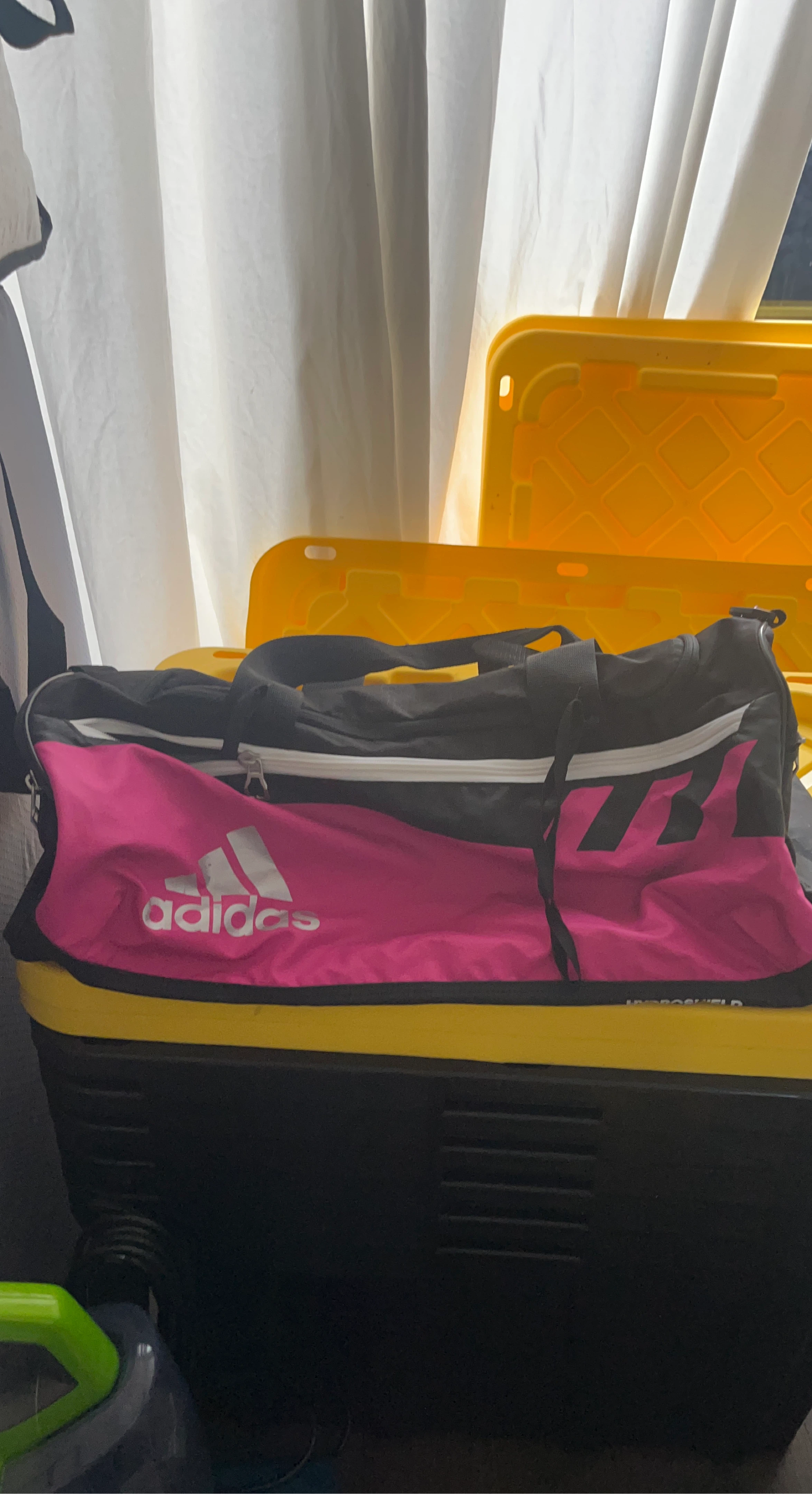 Adidas Duffel Bag - Black and Pink