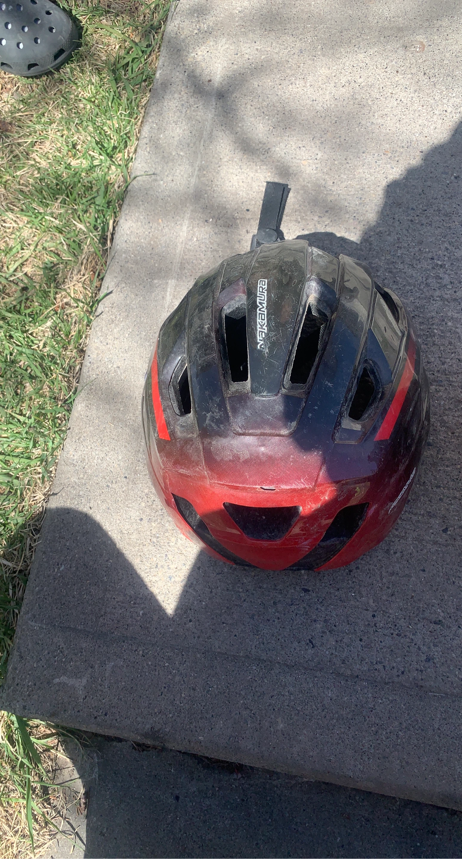 Nakamura Cycling Helmet - Black/Red