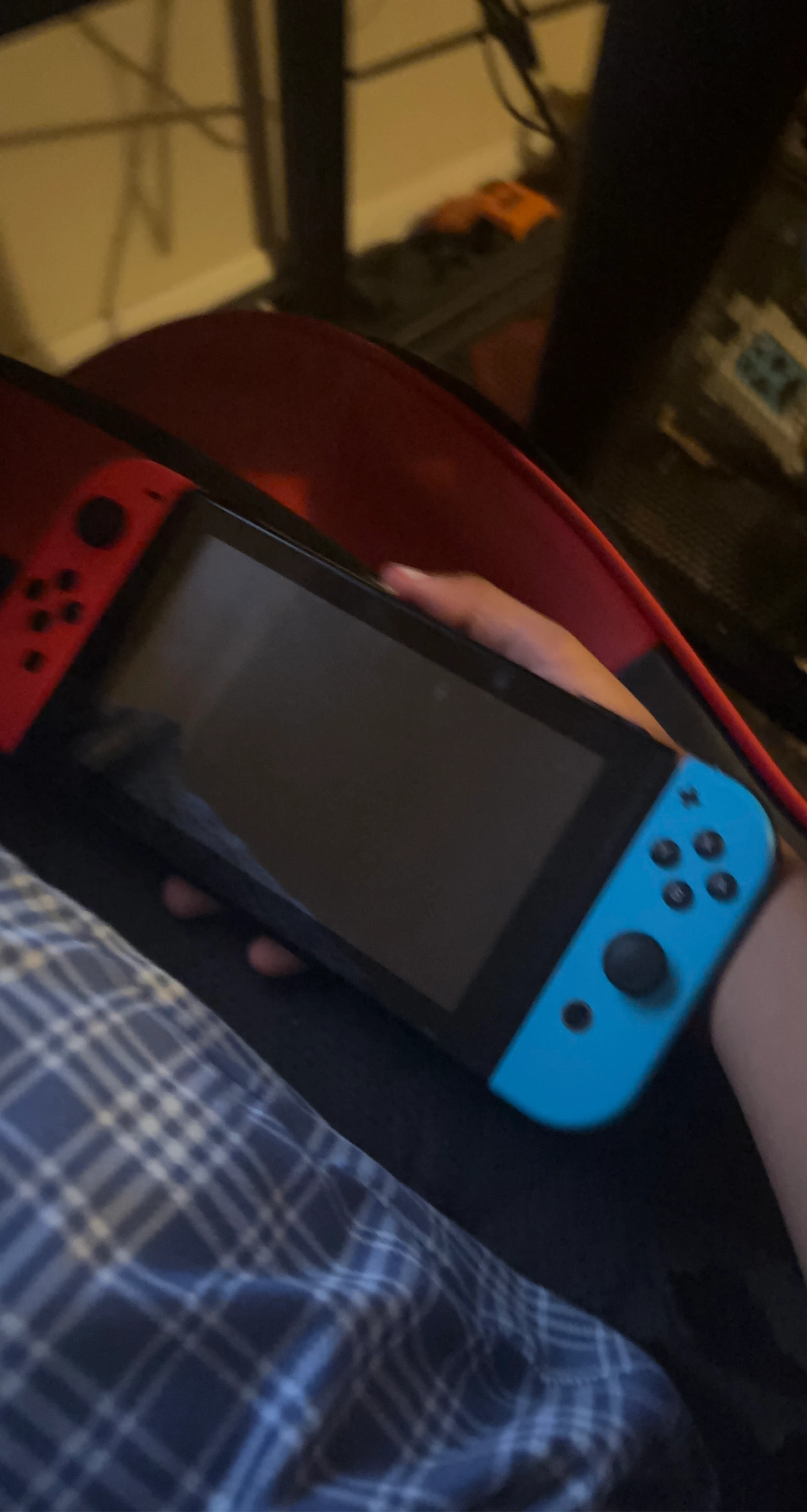 Nintendo Switch Console with Red and Blue Joy-Cons
