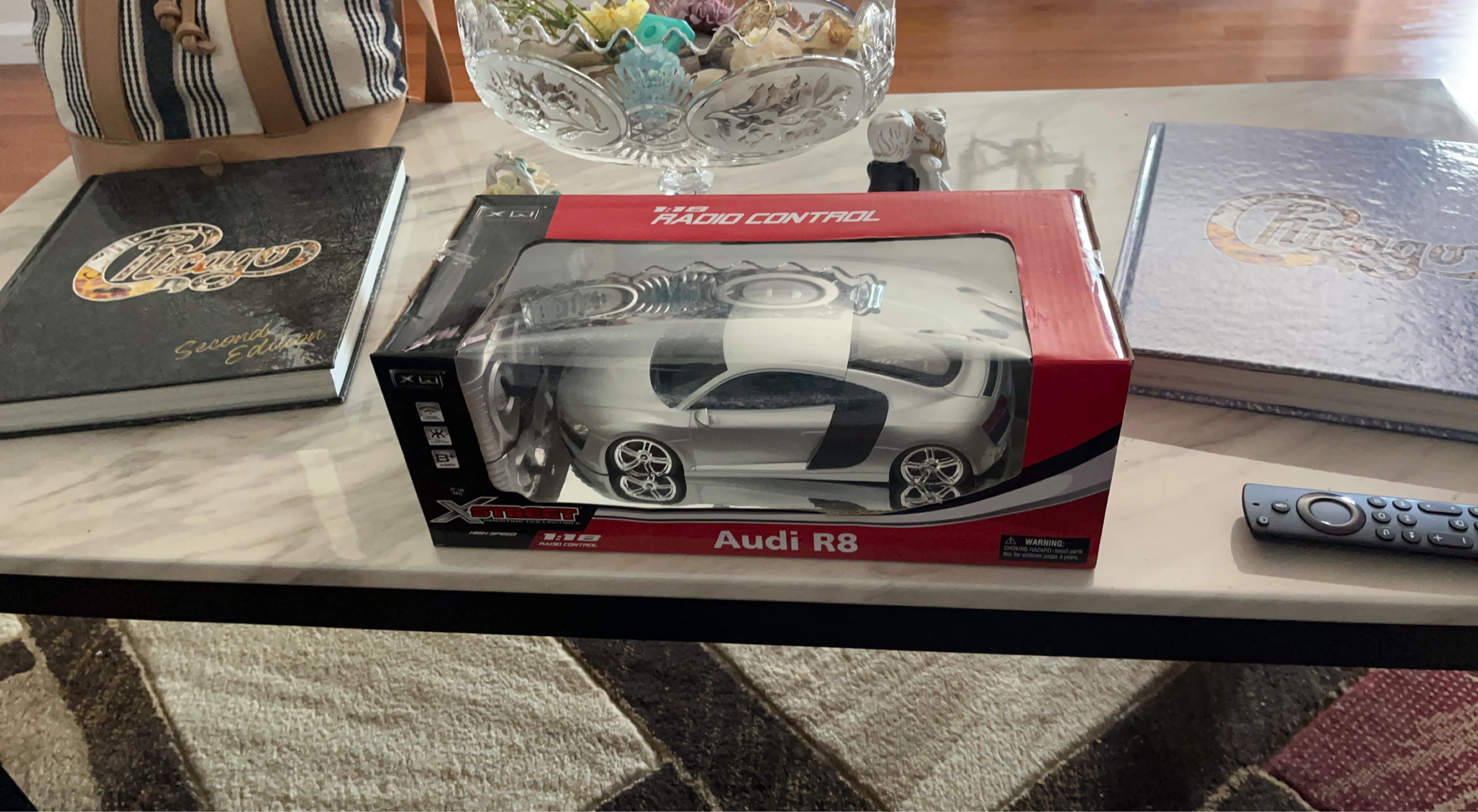 X-Street 1:18 Radio Control Audi R8 Silver Toy Car