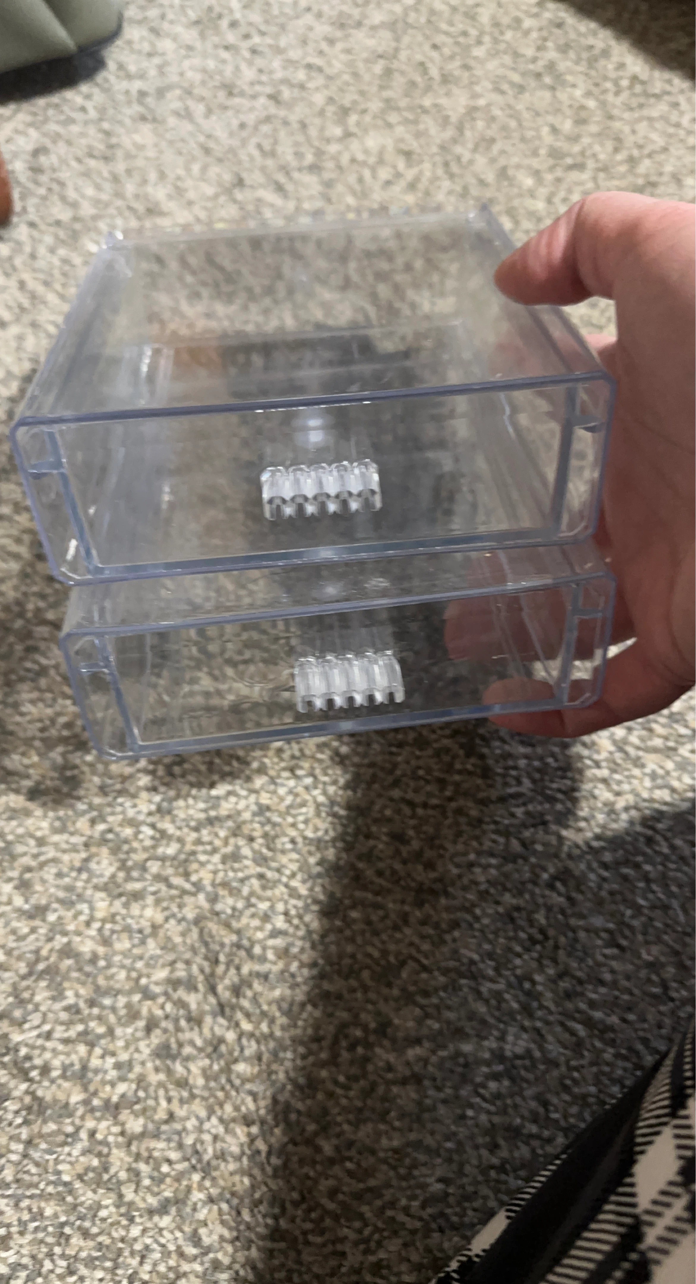 Clear Plastic 2-Drawer Organizer