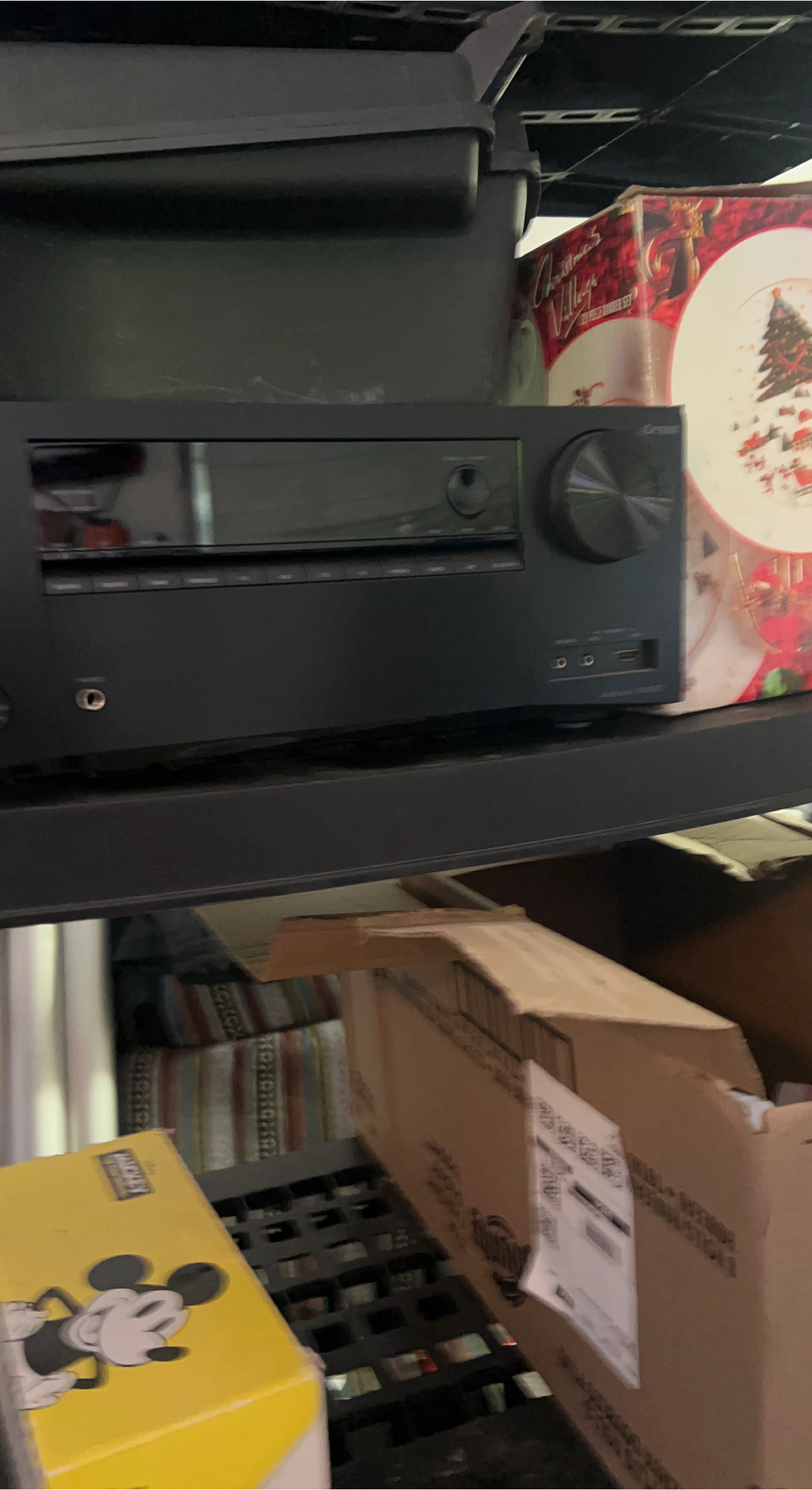 Black Onkyo AV Receiver