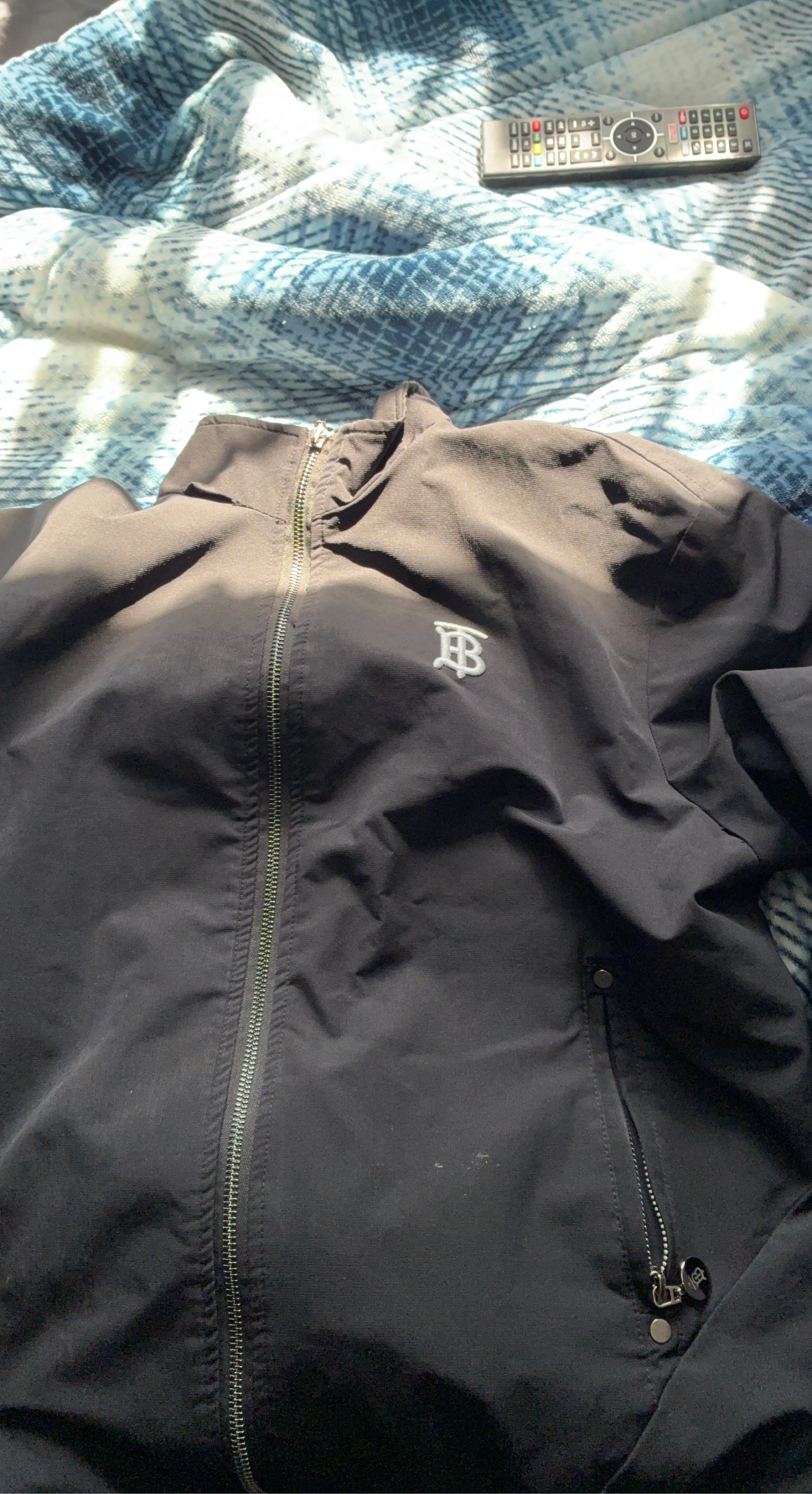 Burberry Black Bomber Jacket