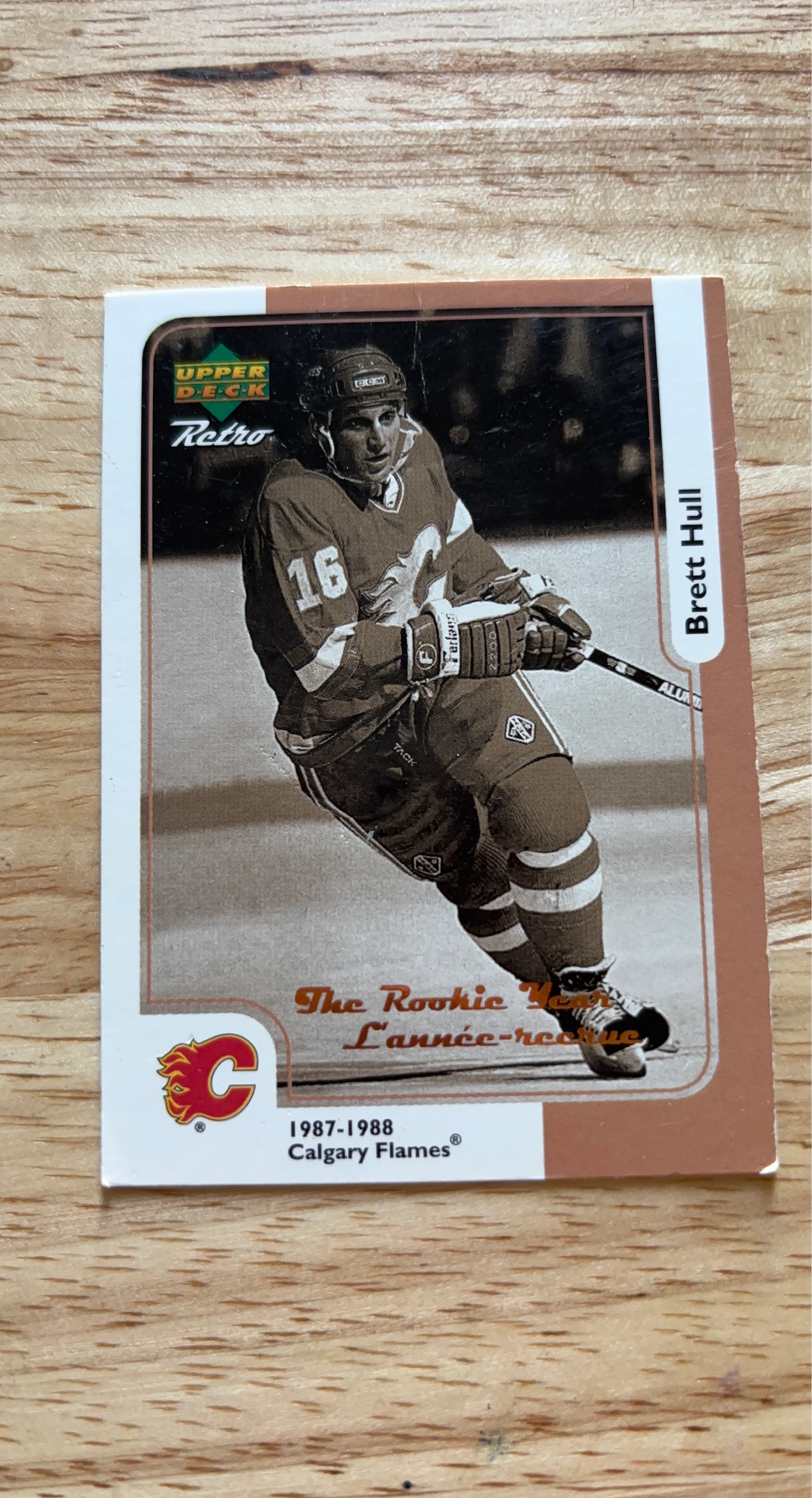 Upper Deck Brett Hull 87-88 Rookie Year Hockey Card