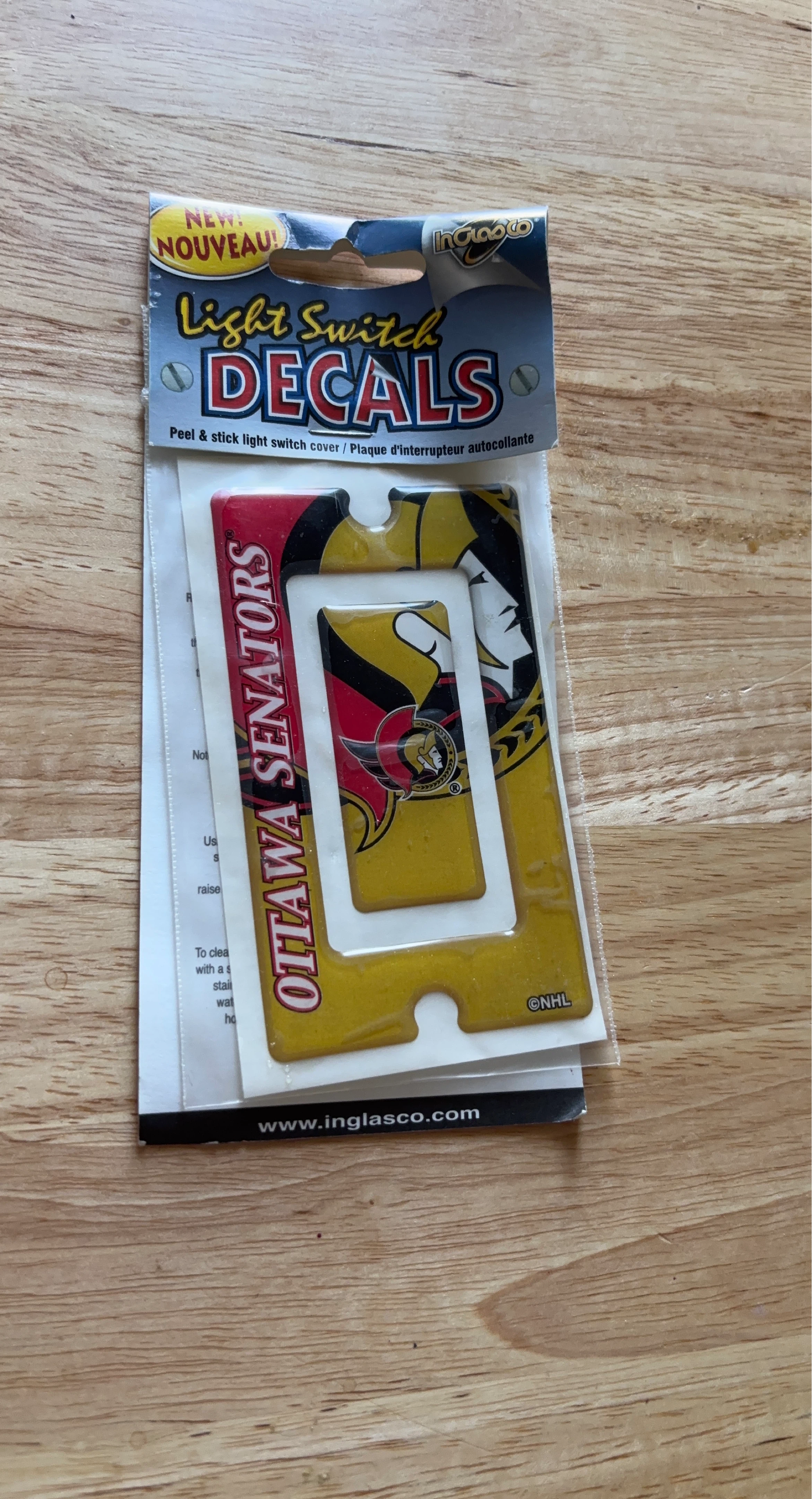Ottawa Senators Light Switch Decals