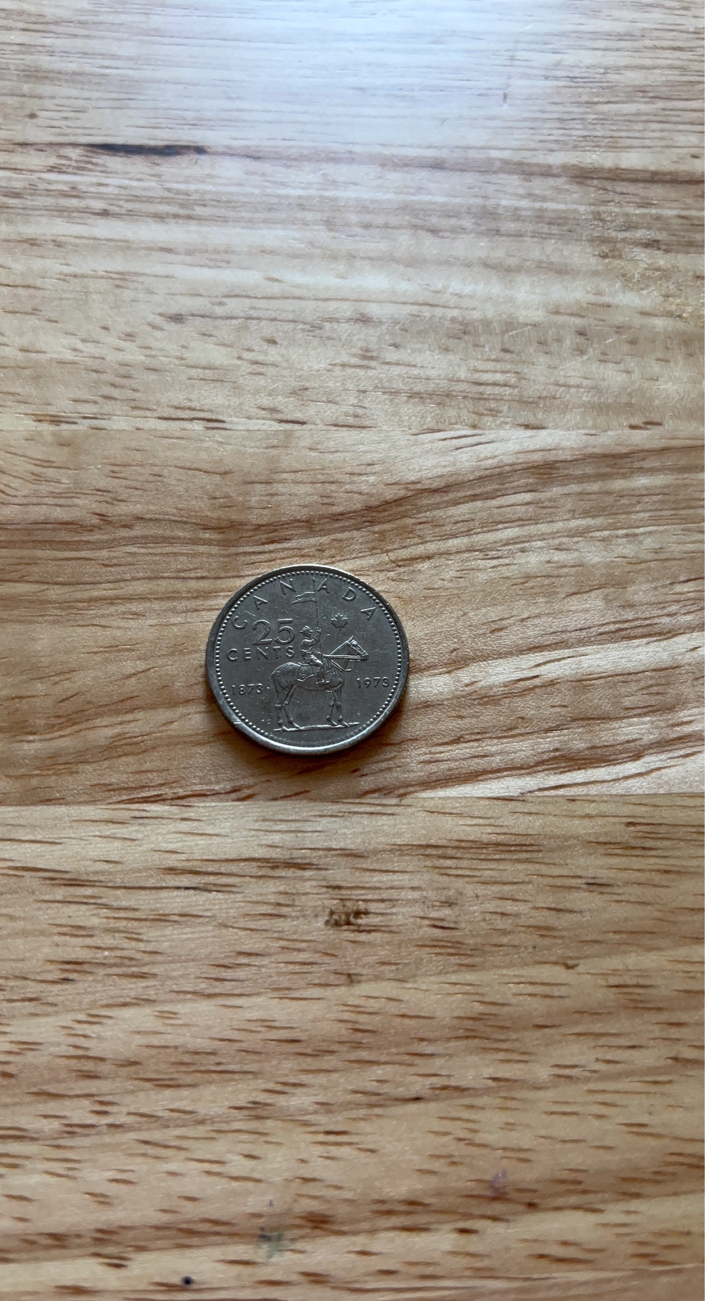 1973 Canada 25 Cent Coin