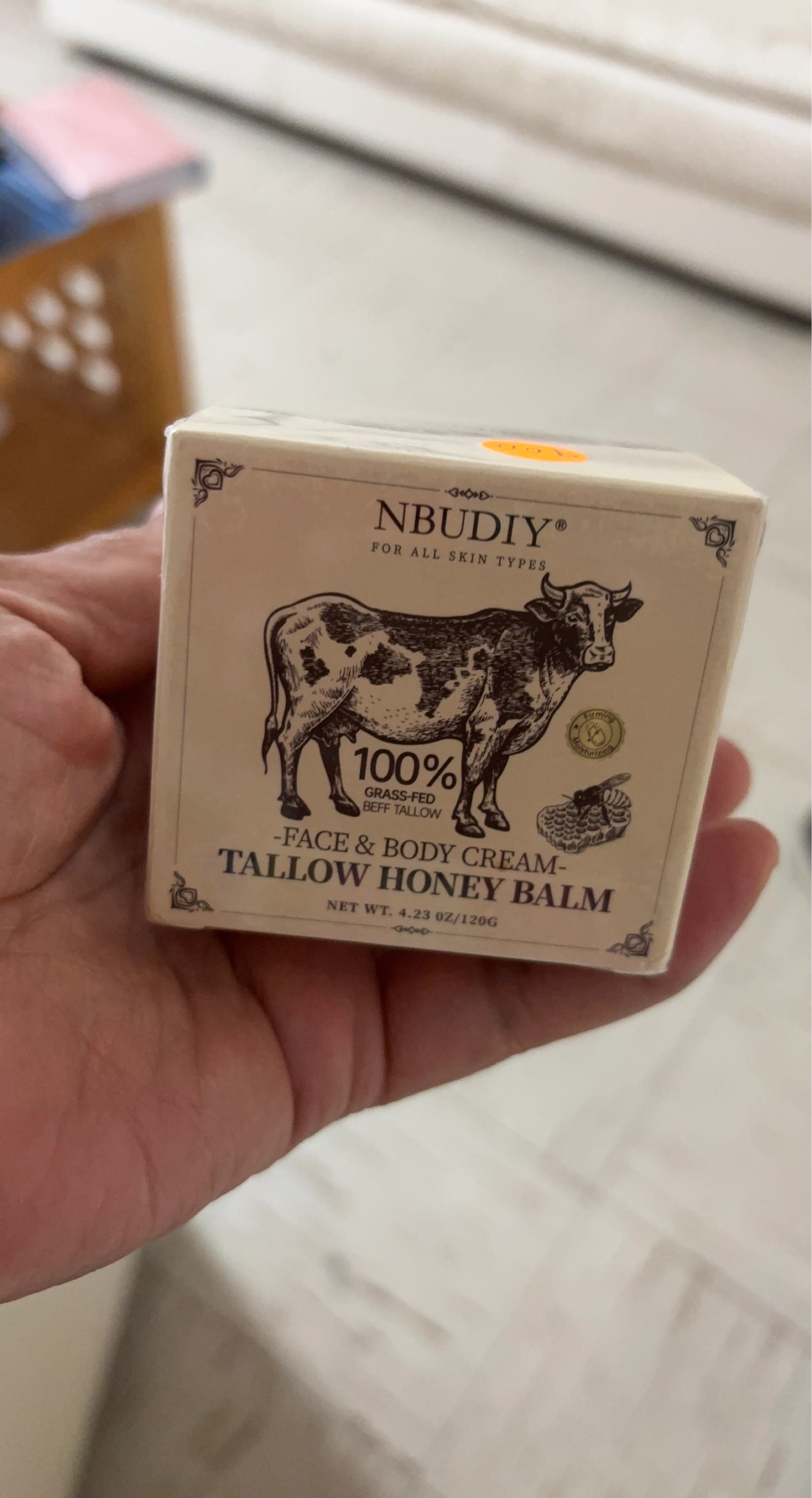 NBUDIY Grass-Fed Tallow Honey Balm Face & Body Cream