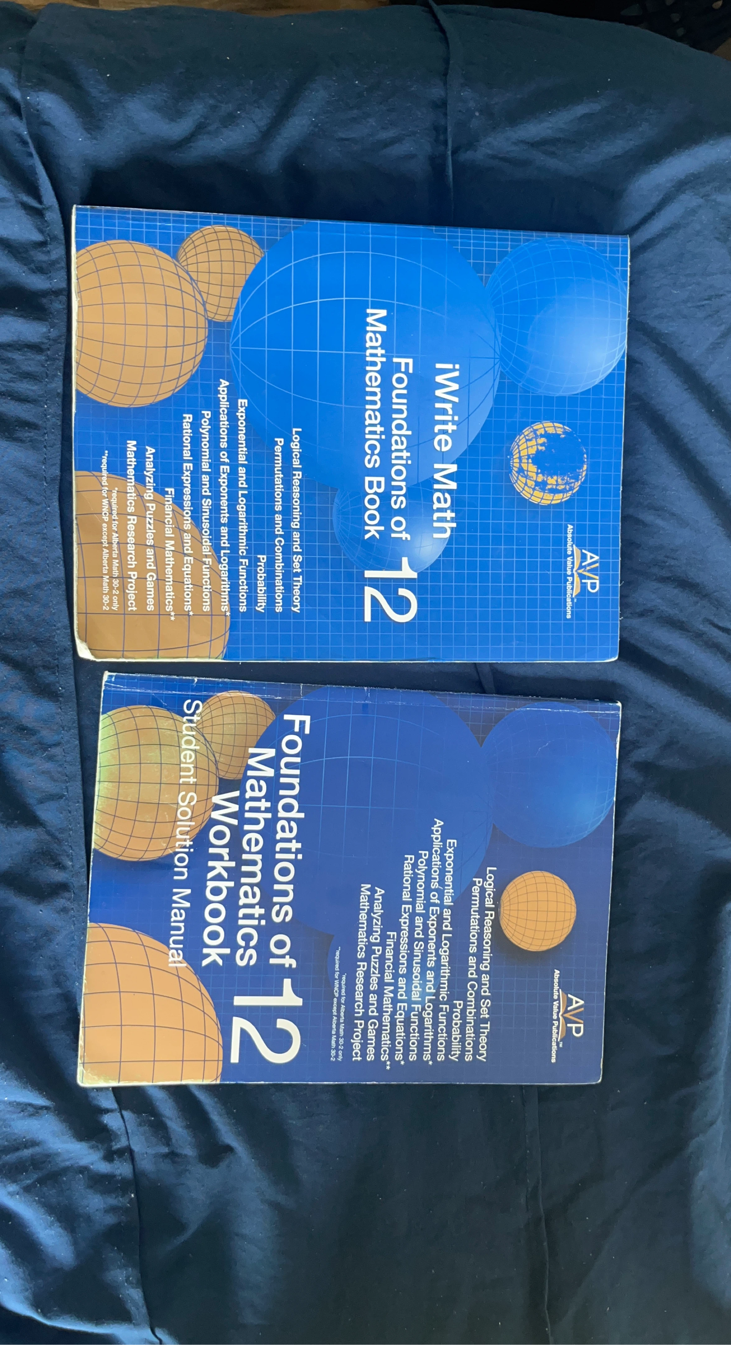 Foundations of Mathematics 12 Textbook and Workbook Set