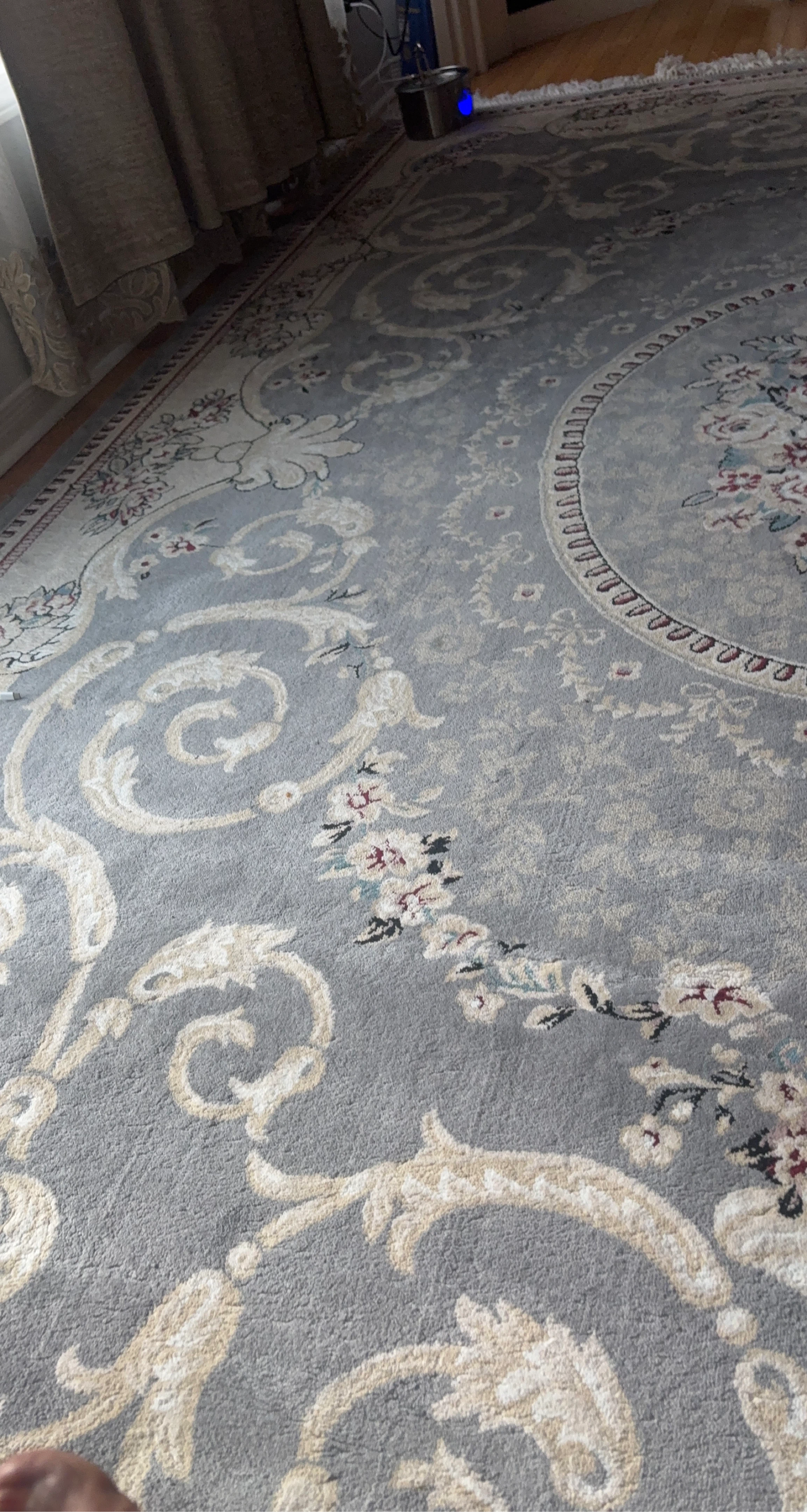 Light Blue Persian Style Area Rug