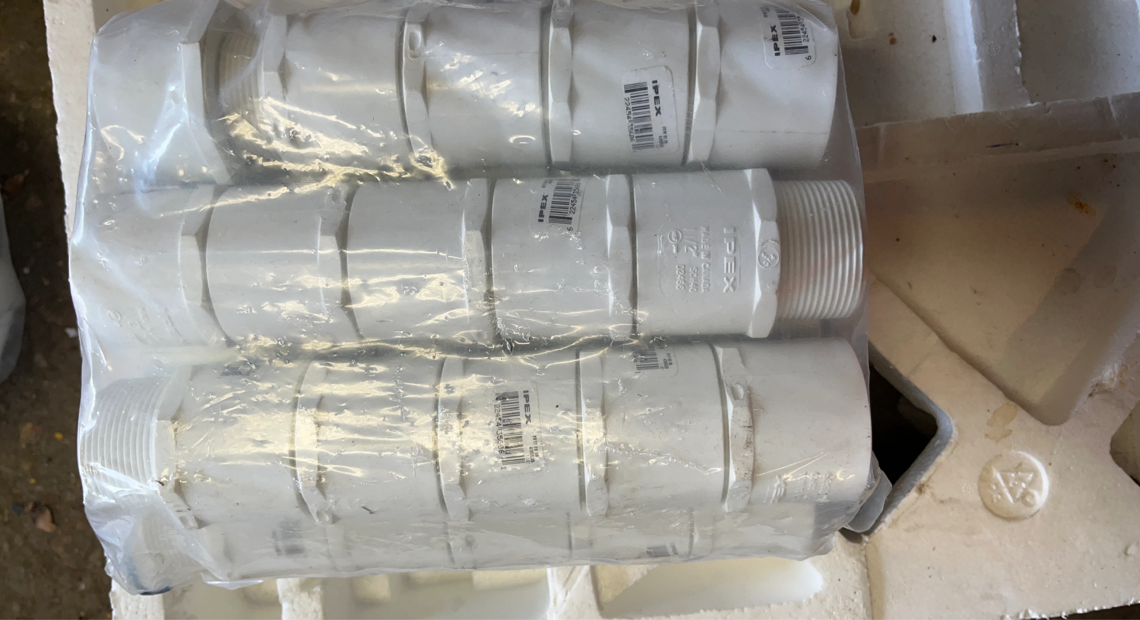 IPEX 1/2" SCH40 PVC Fittings - Made in Canada