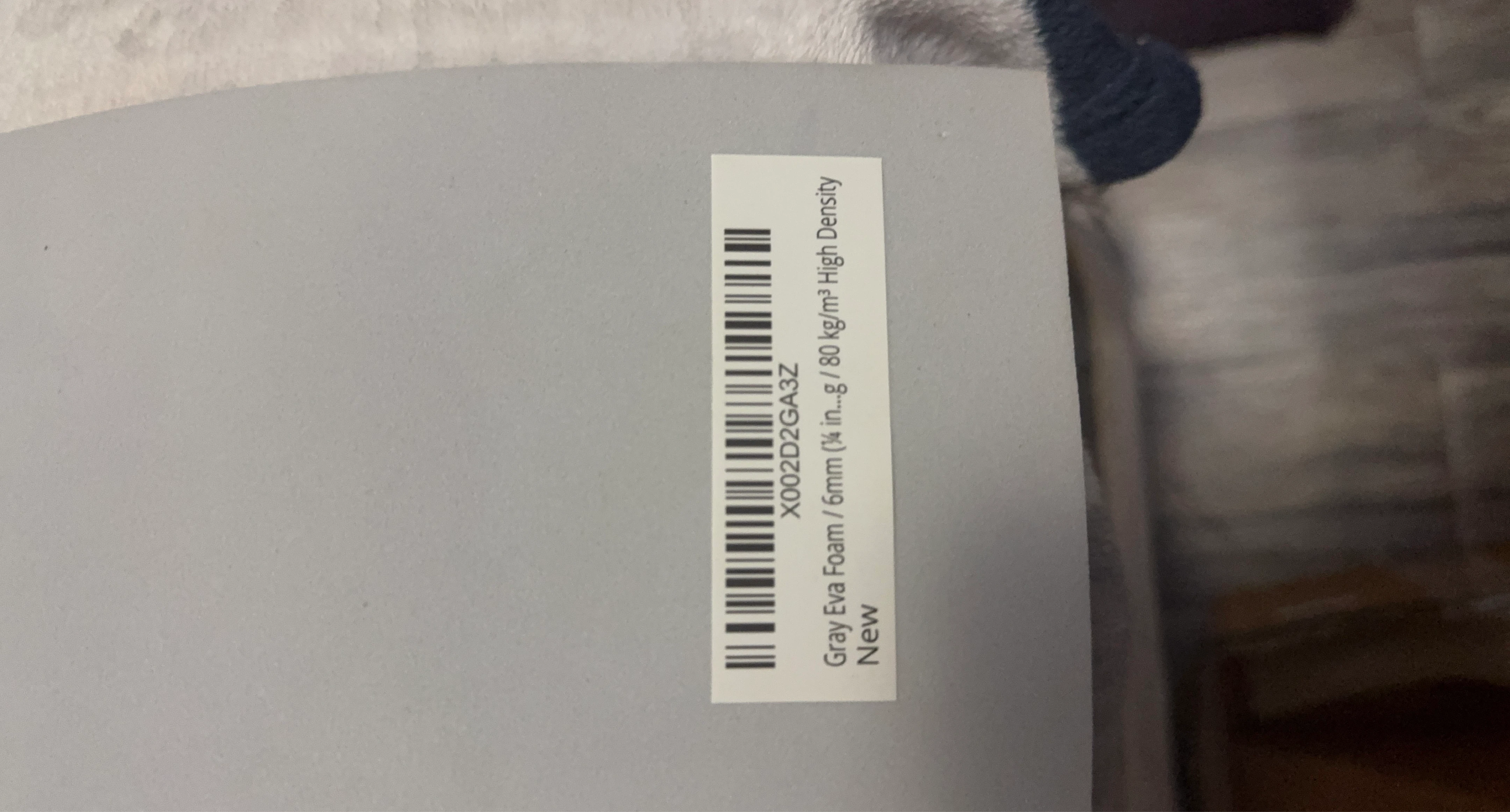 Gray Eva Foam Sheet - 6mm Thick