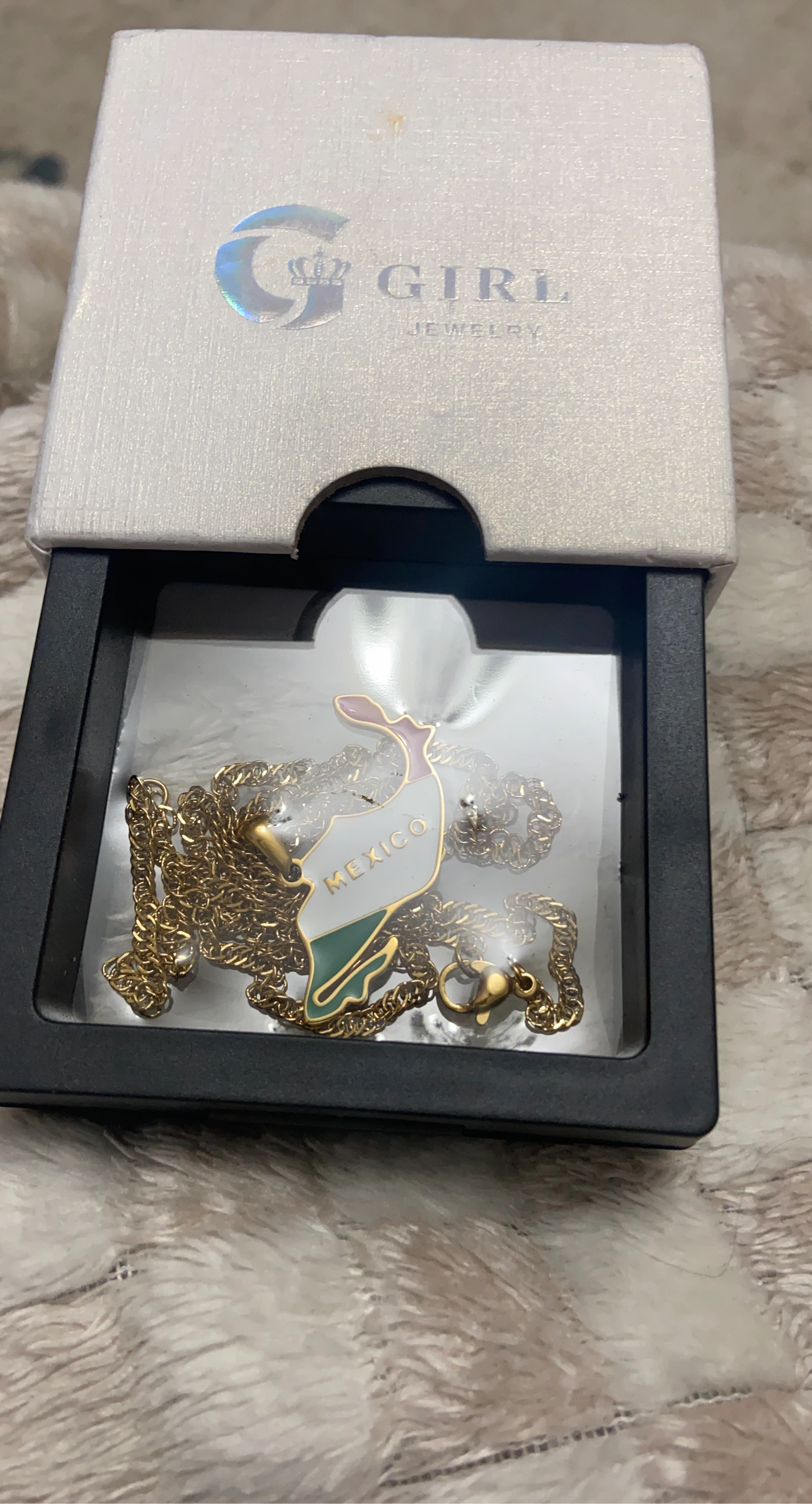 Girl Jewelry Mexico Pendant Necklace