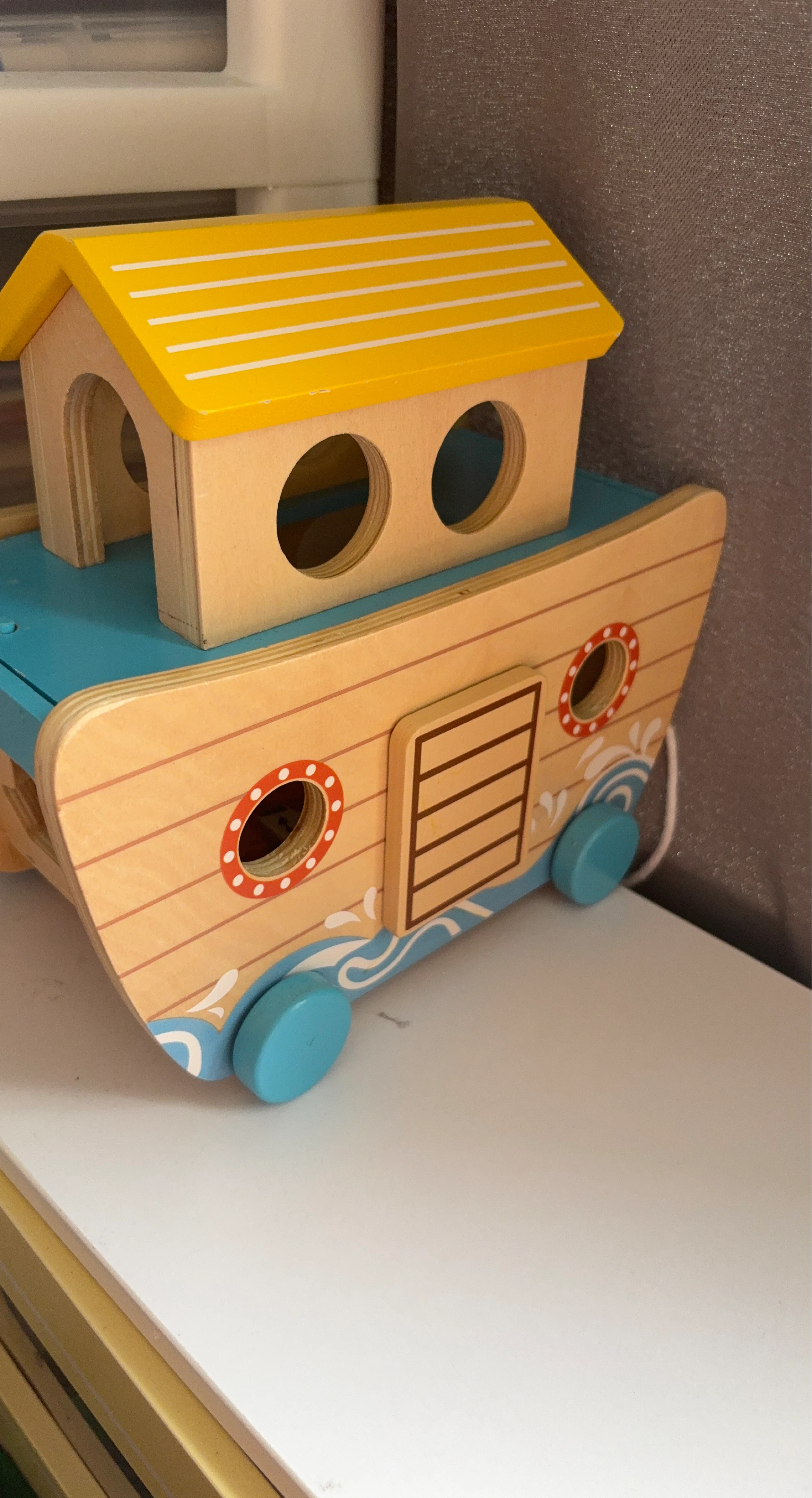 Wooden Noah's Ark Shape Sorter Toy
