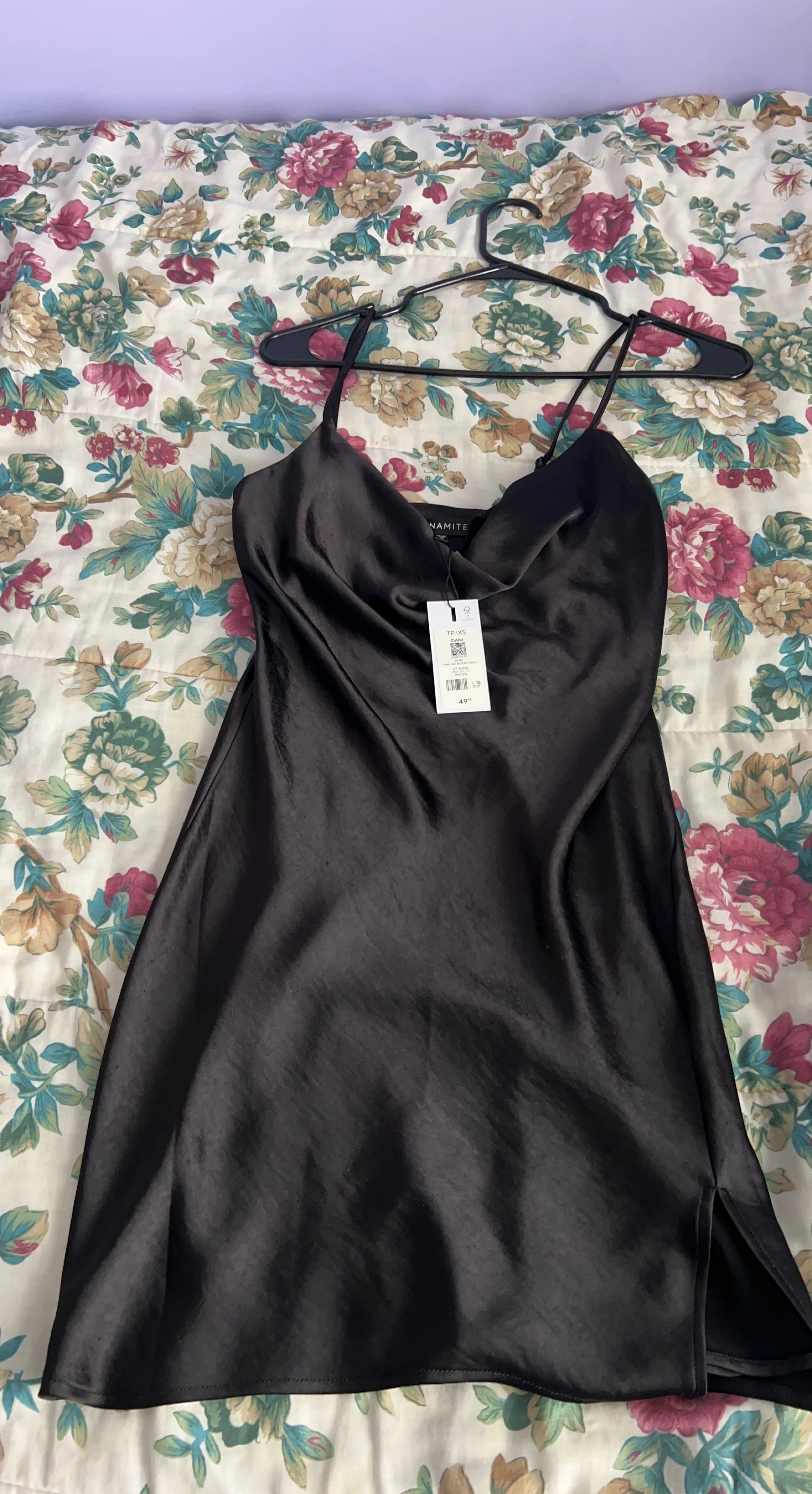Dynamite Black Slip Dress - Size XS