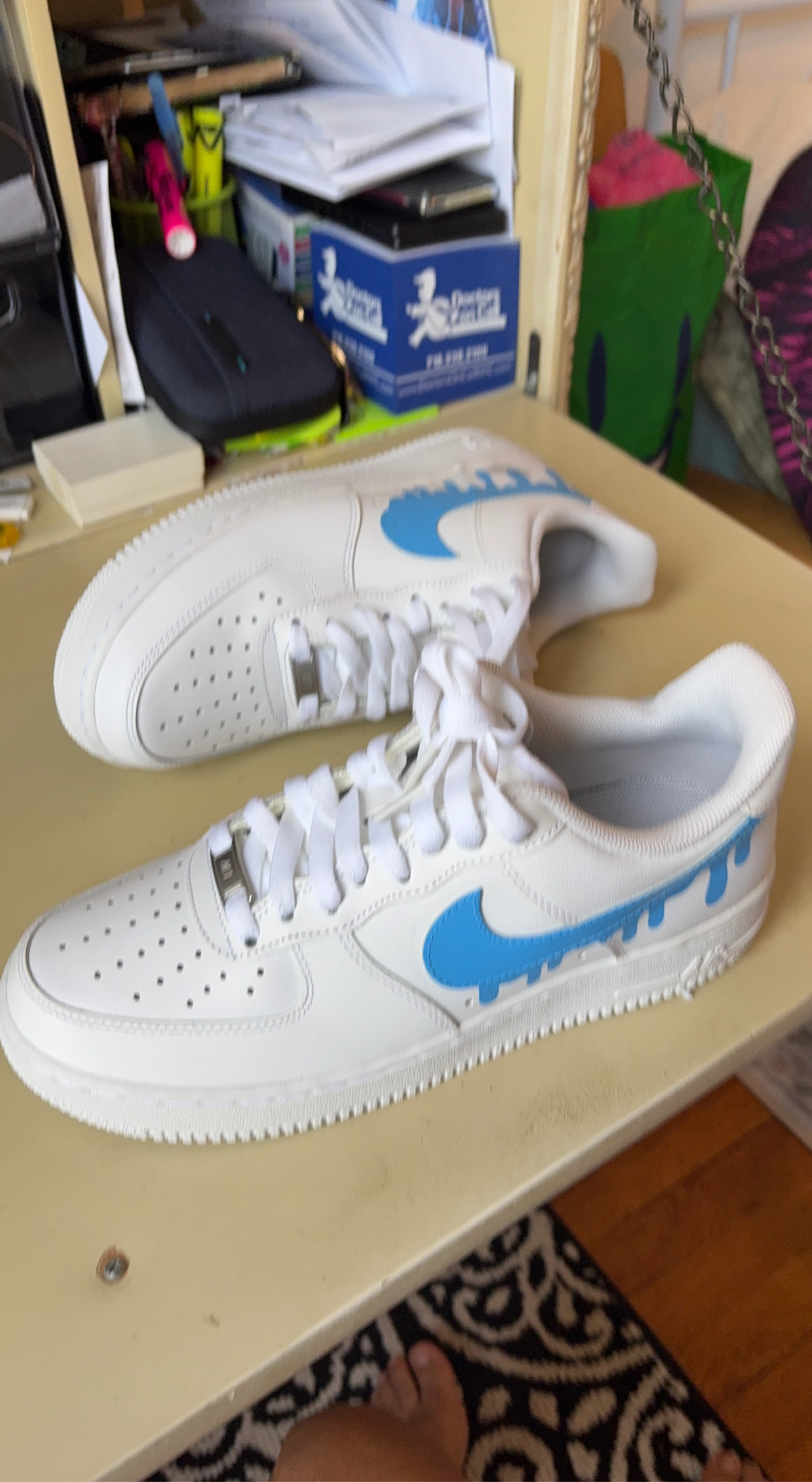Nike Air Force 1 Low Custom Drip Sneakers