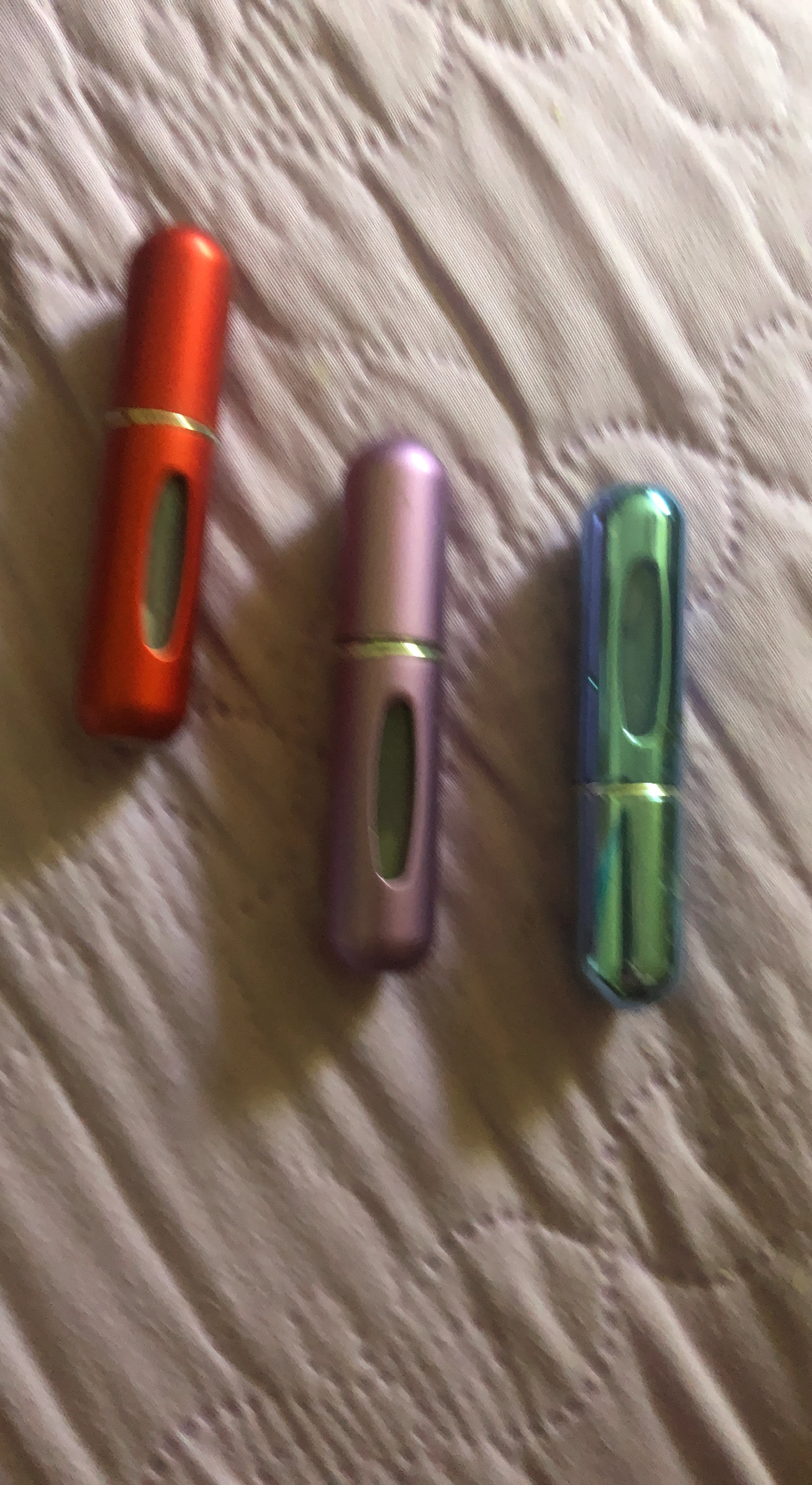 Set of 3 Refillable Perfume Atomizers