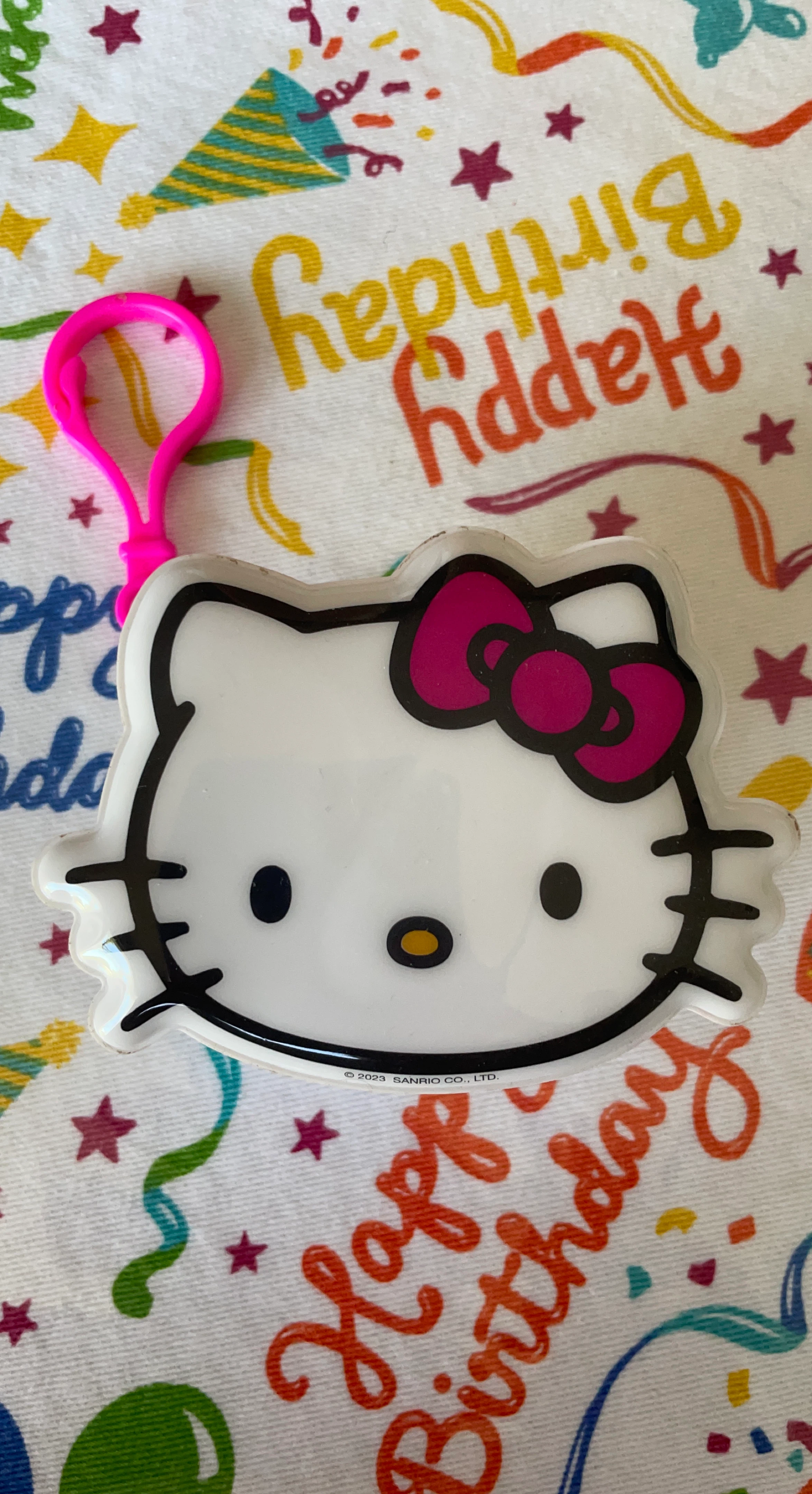 Hello Kitty keychain clip