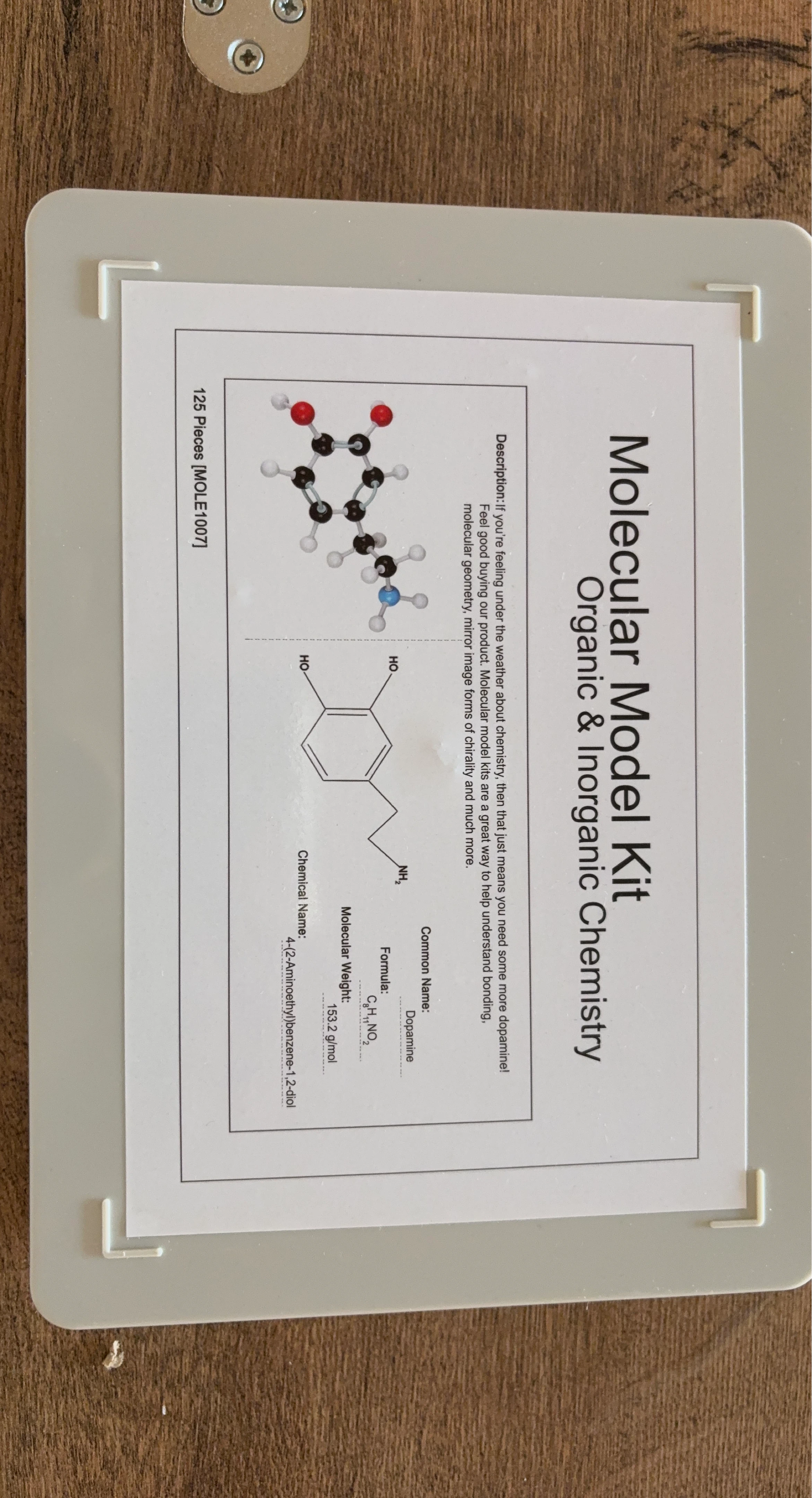 Molecular Model Kit - Organic & Inorganic Chemistry