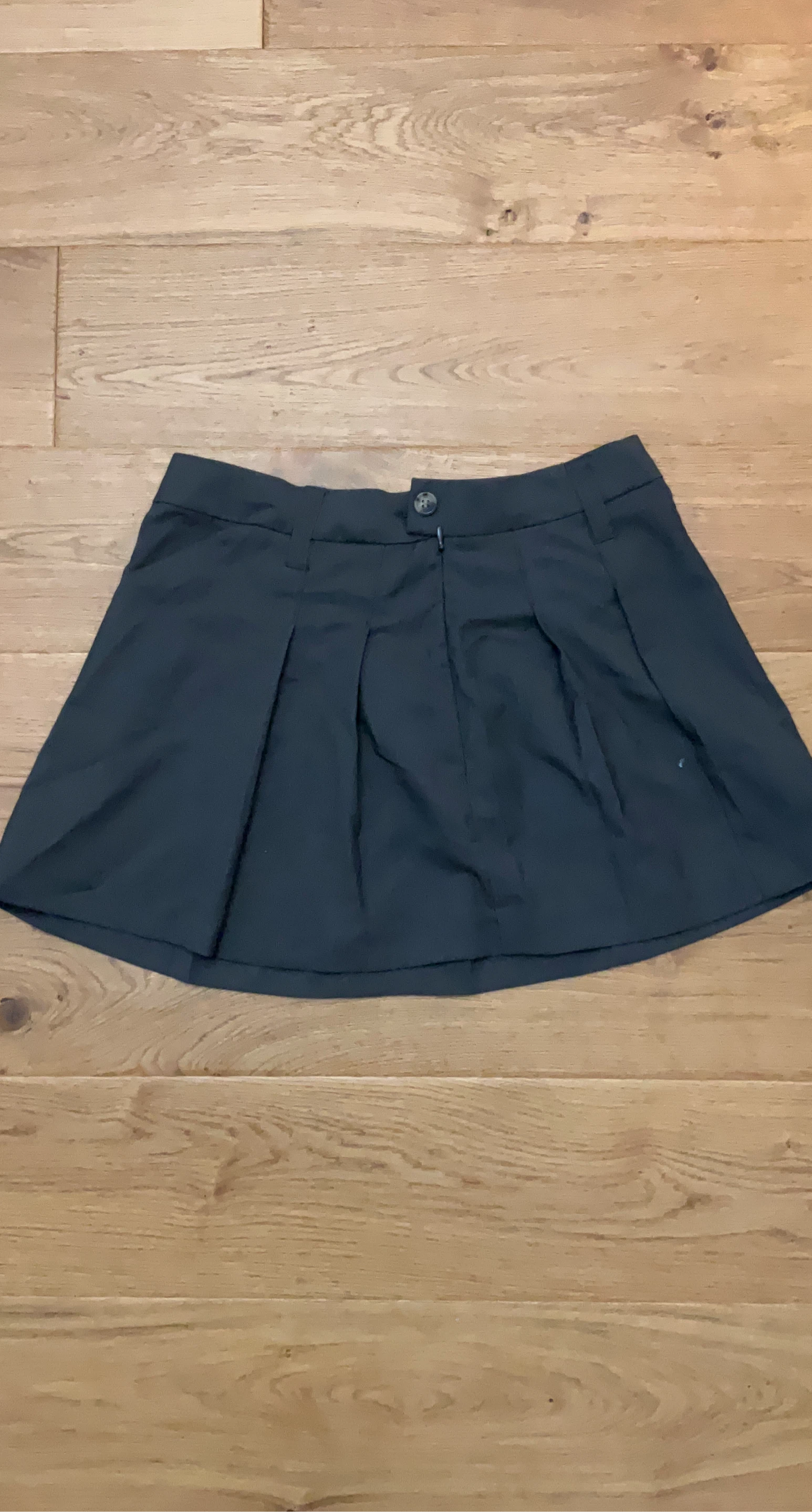 Dark gray Pleated Skirt