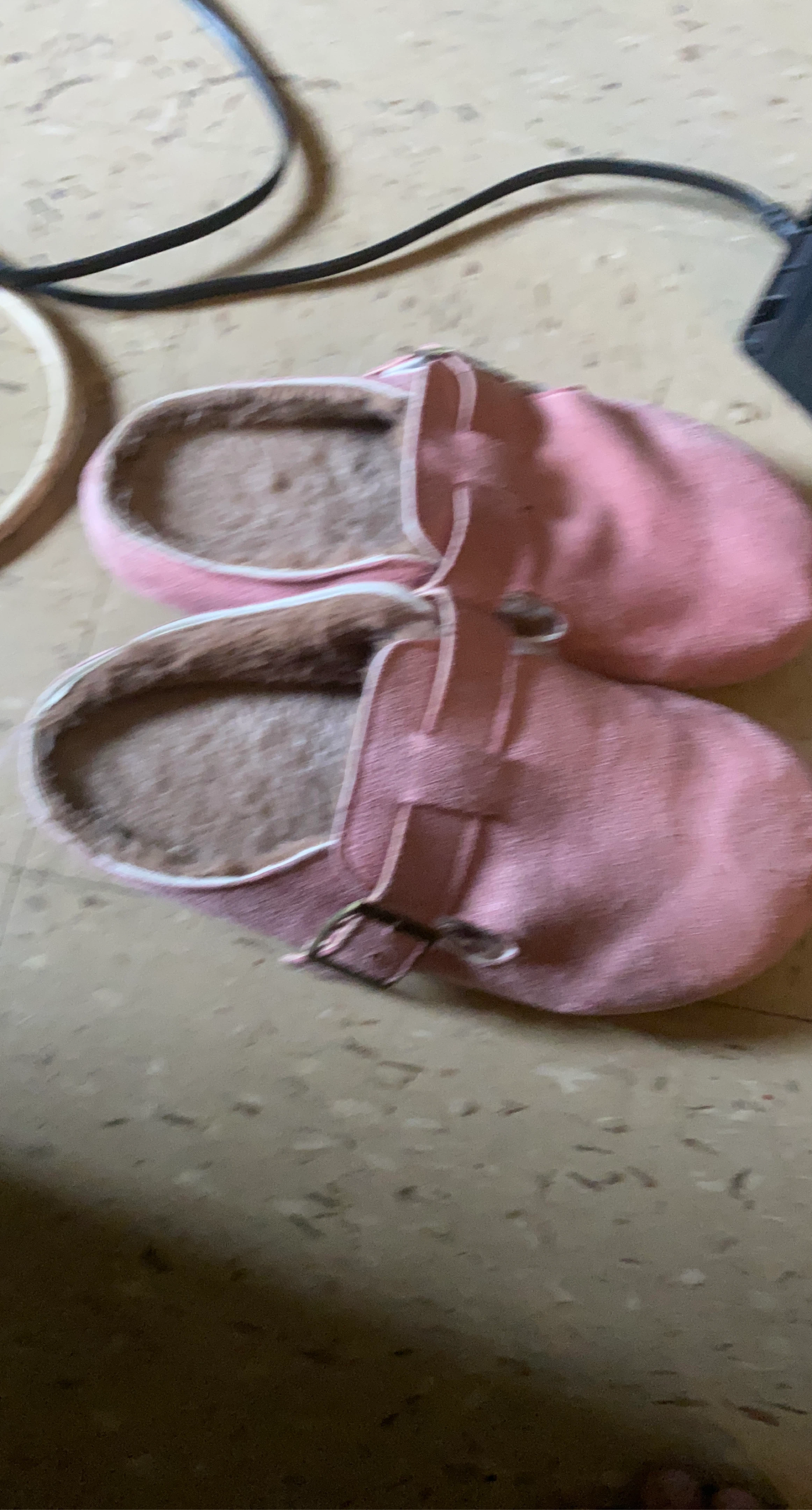 Pink Fuzzy Lined Clogs