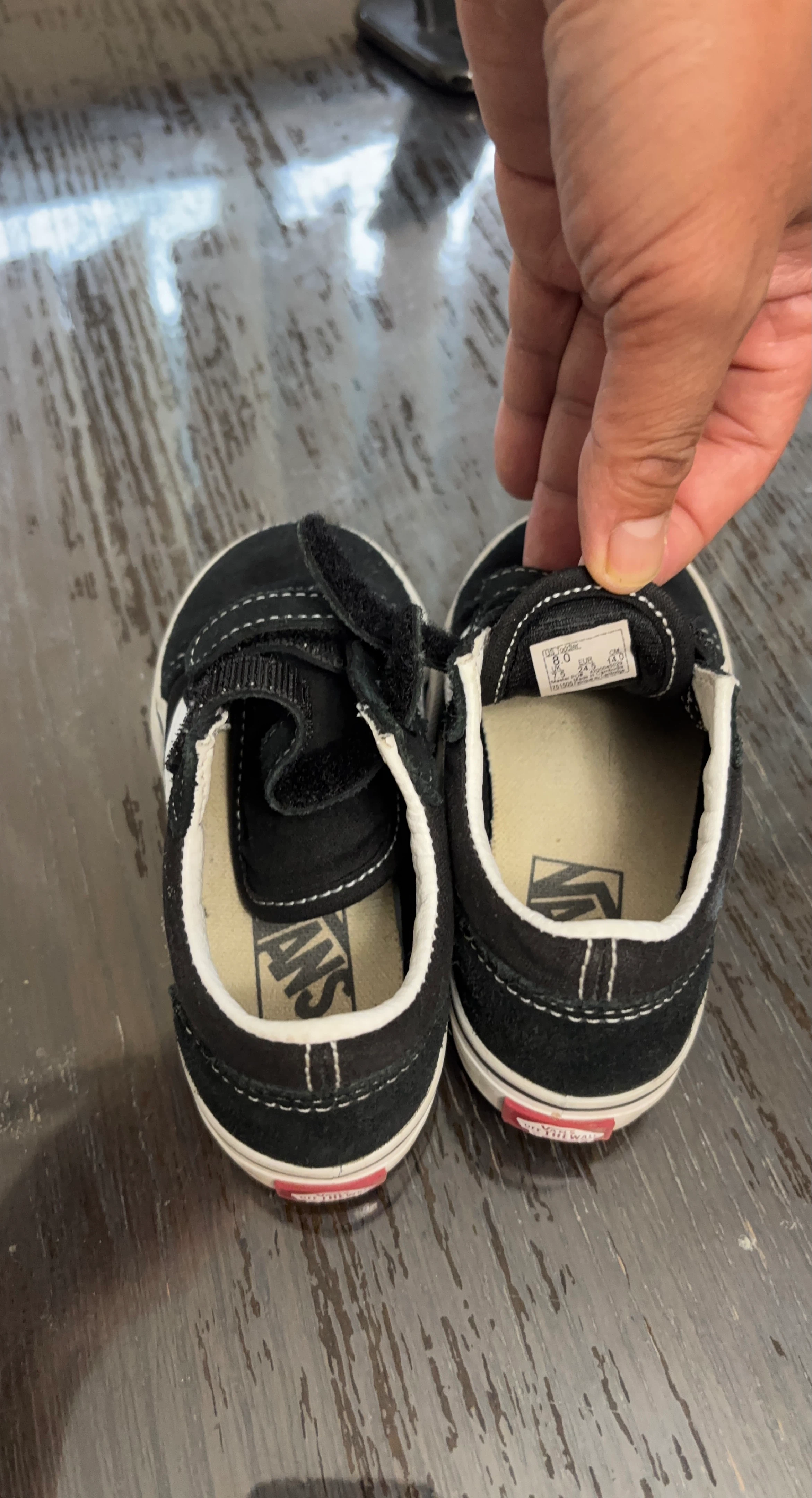 Vans Toddler Shoes - Black - Size 8