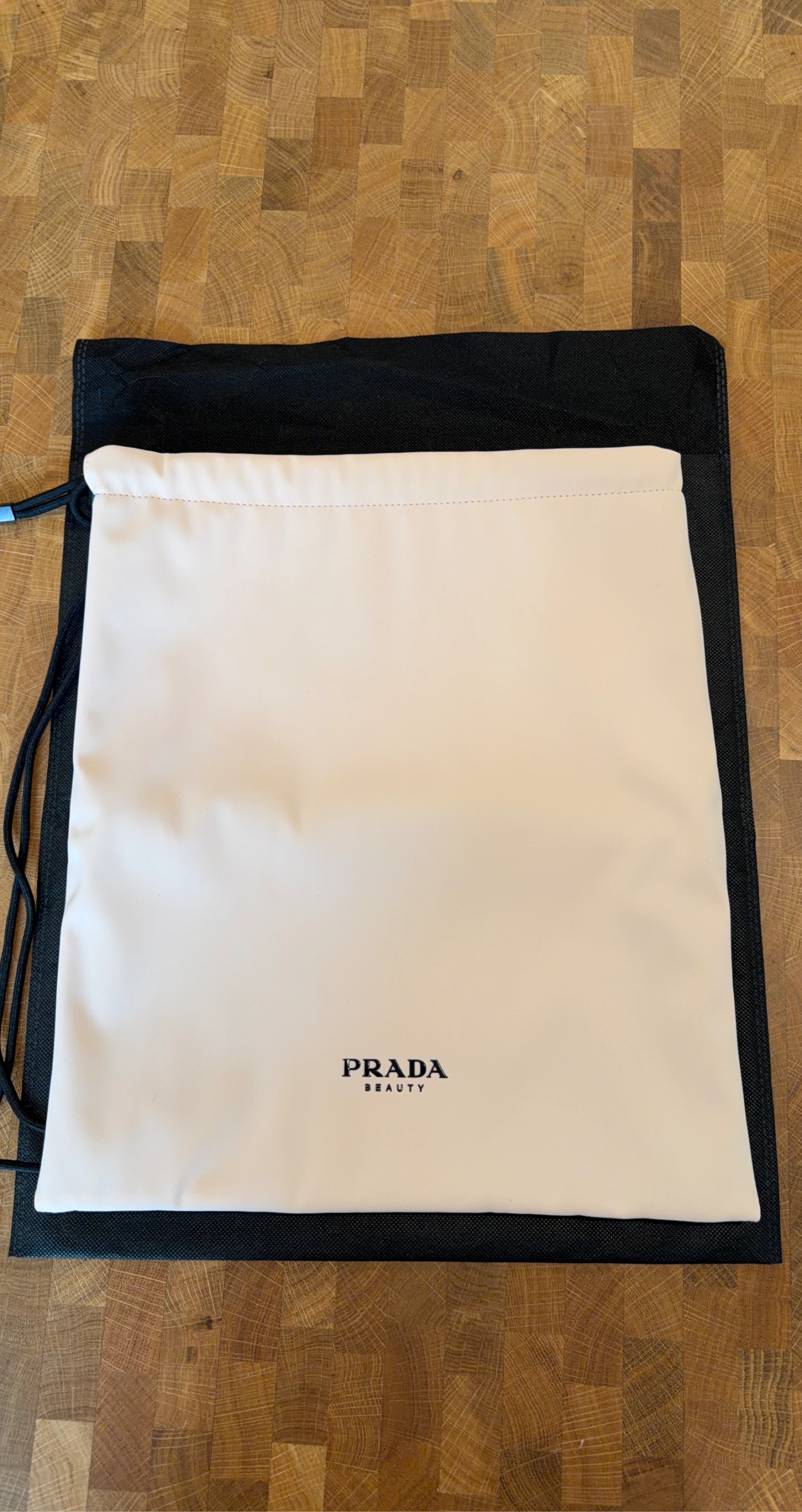 Prada Beauty Reversible Draw String Bag with dust cover