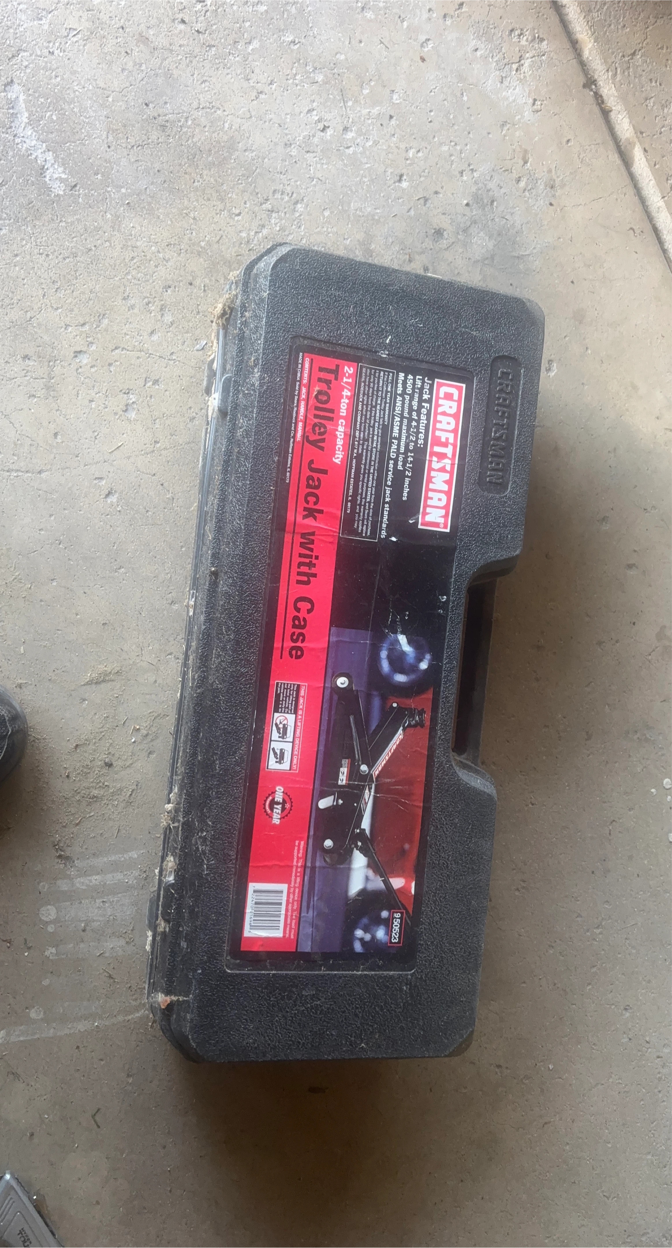 Craftsman 2.25-Ton Trolley Jack with Case