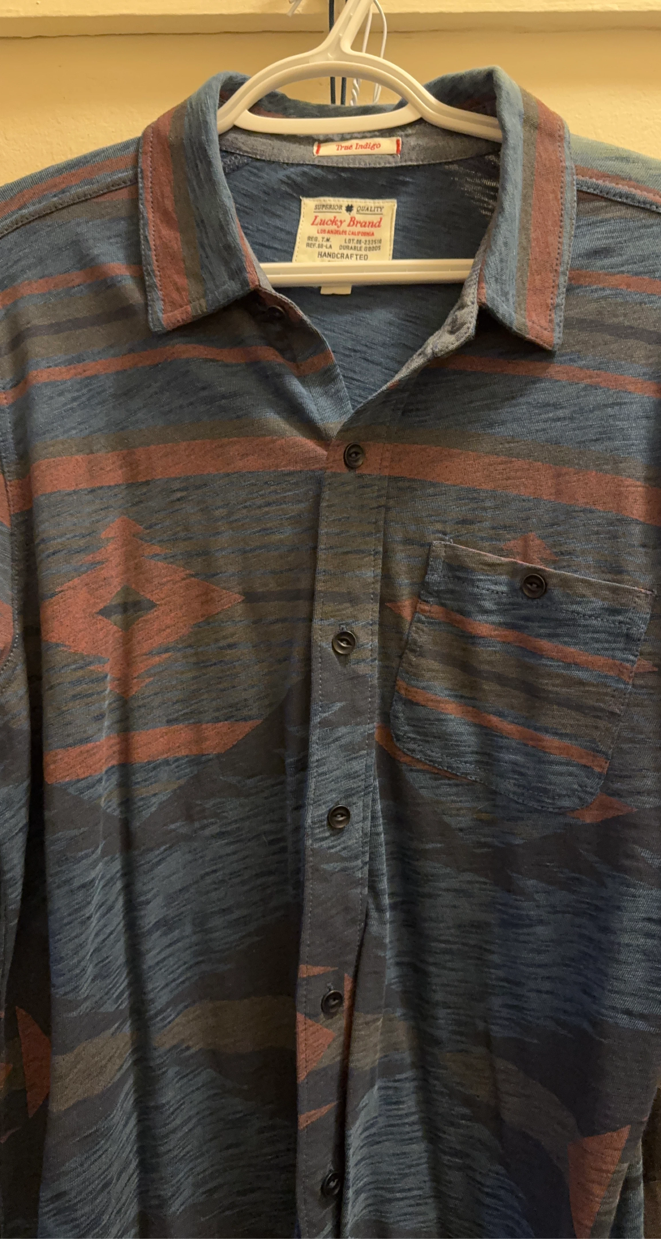 Lucky Brand Men's Long Sleeve Button-Up Shirt