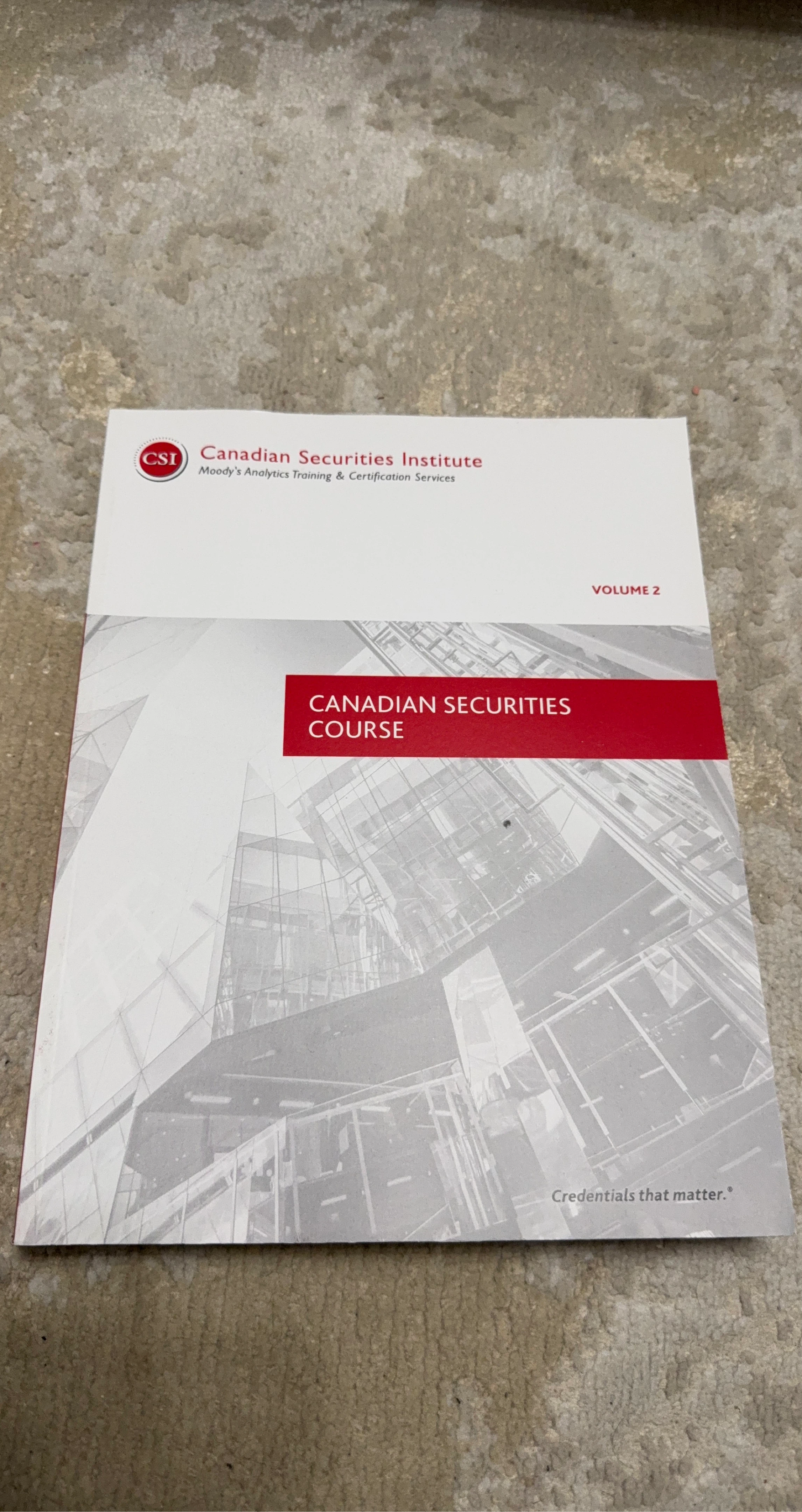 Canadian Securities Course Volume 2 Textbook