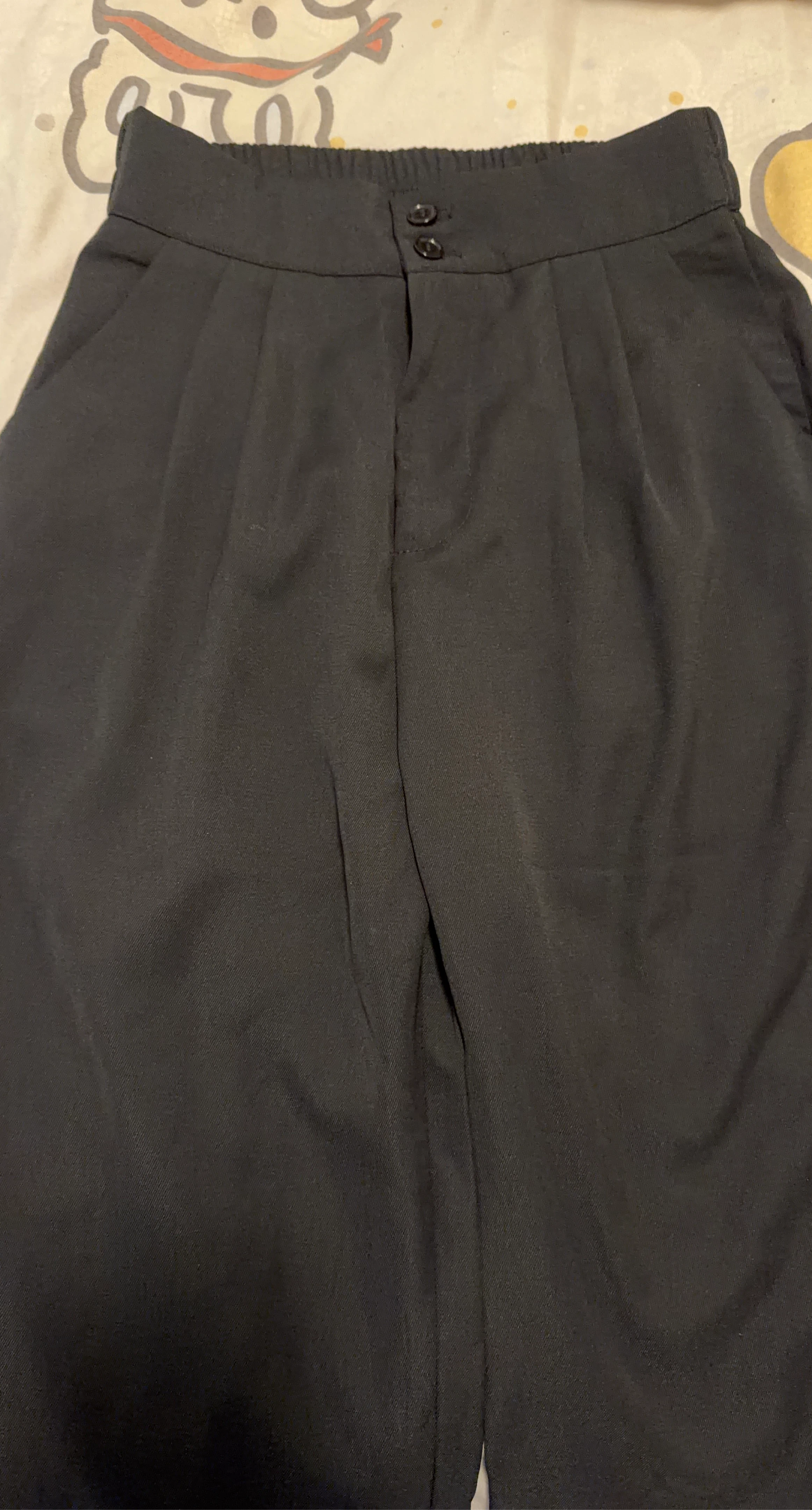 Black Pleated Dress Pants