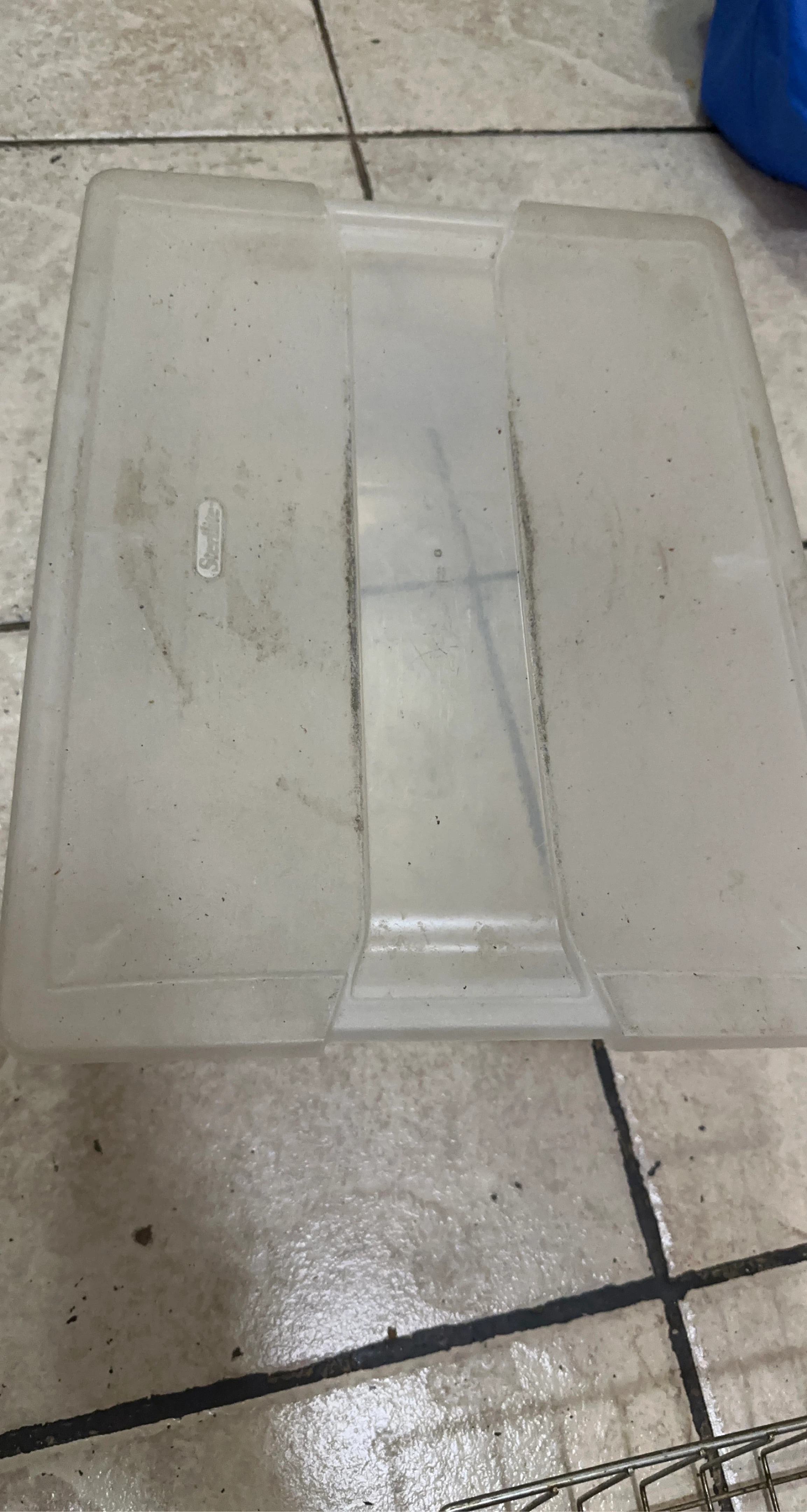 Clear Plastic Storage Bin