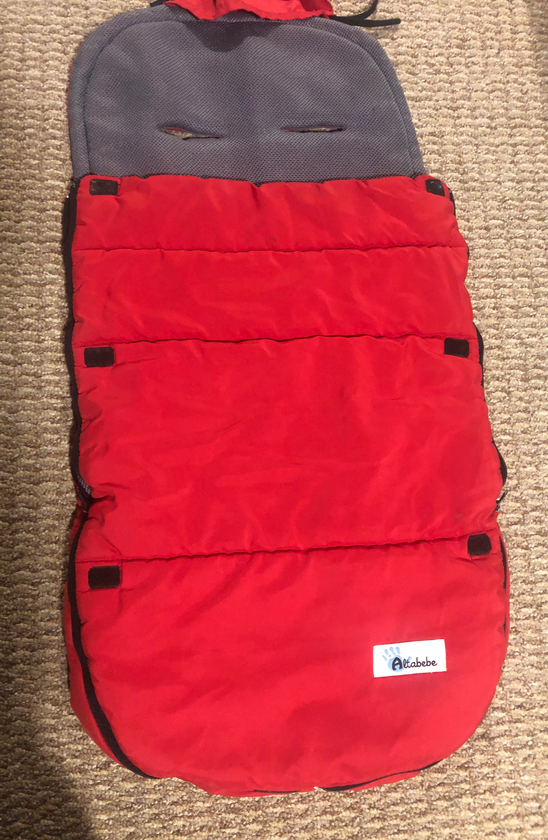 Altabebe Red Stroller Footmuff