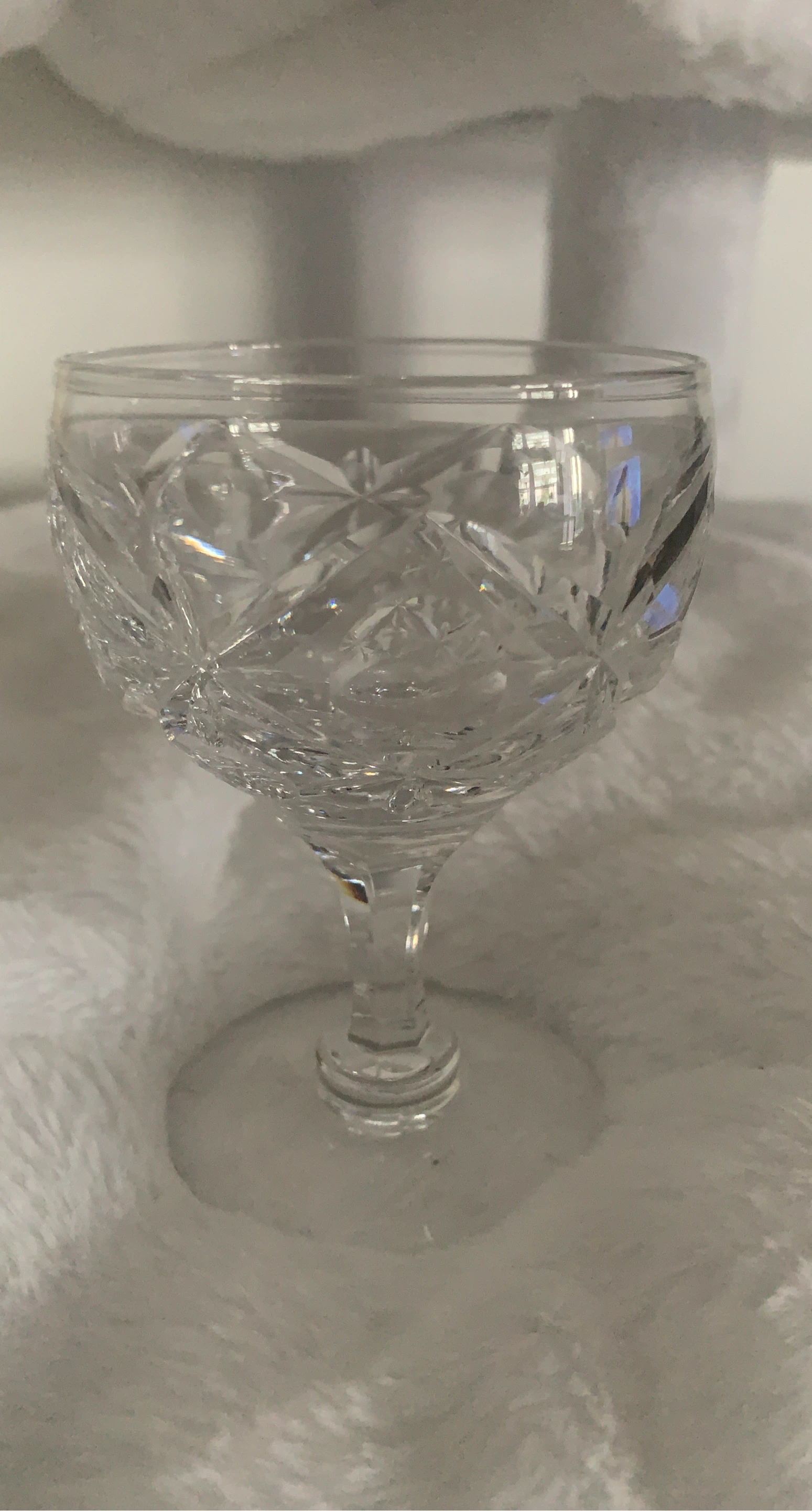 Crystal Cut Glass Goblet