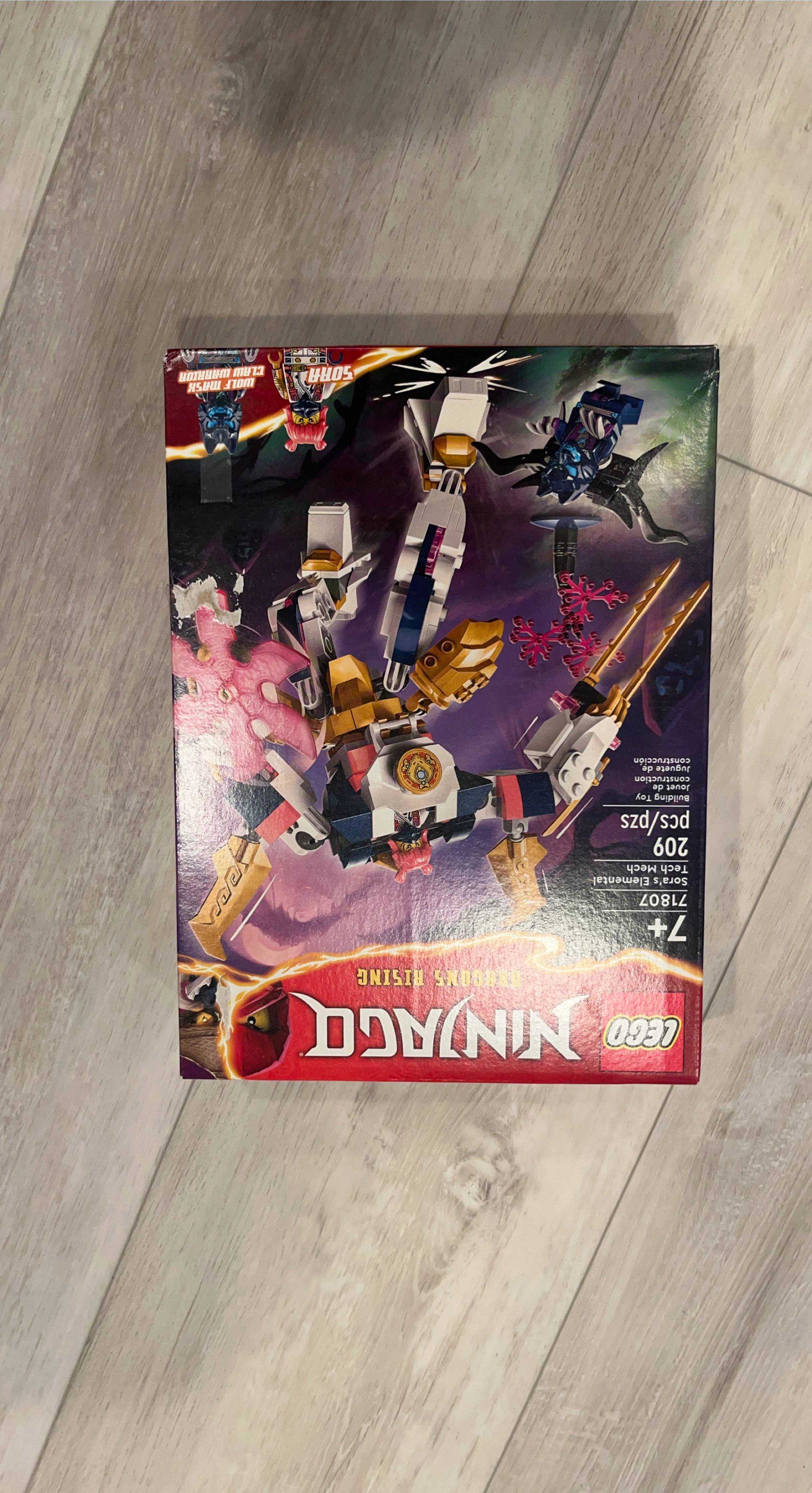 LEGO Ninjago 71807 Sora's Elemental Tech Mech Building Toy