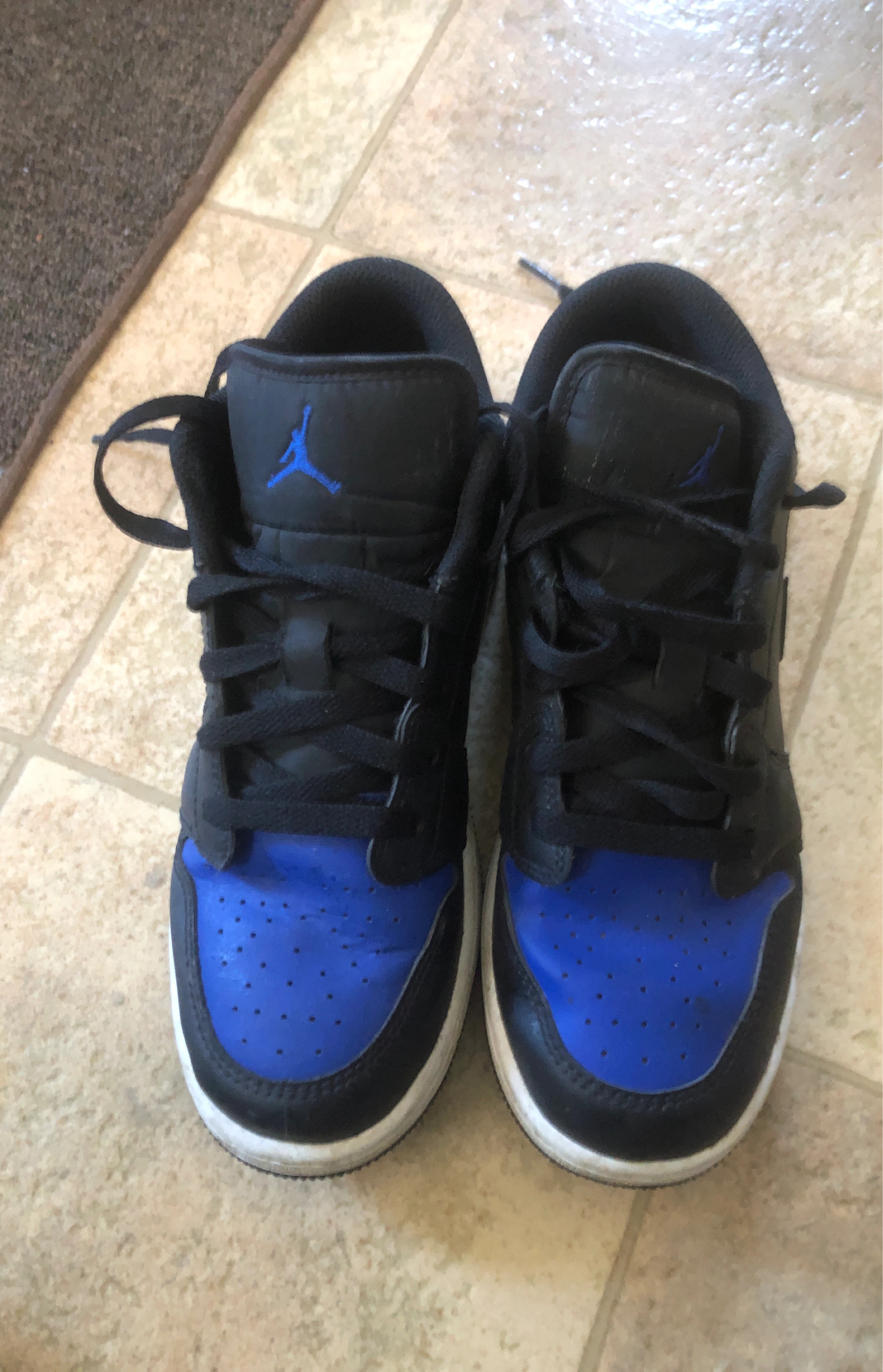 Air Jordan 1 Low Royal Blue Black Sneakers