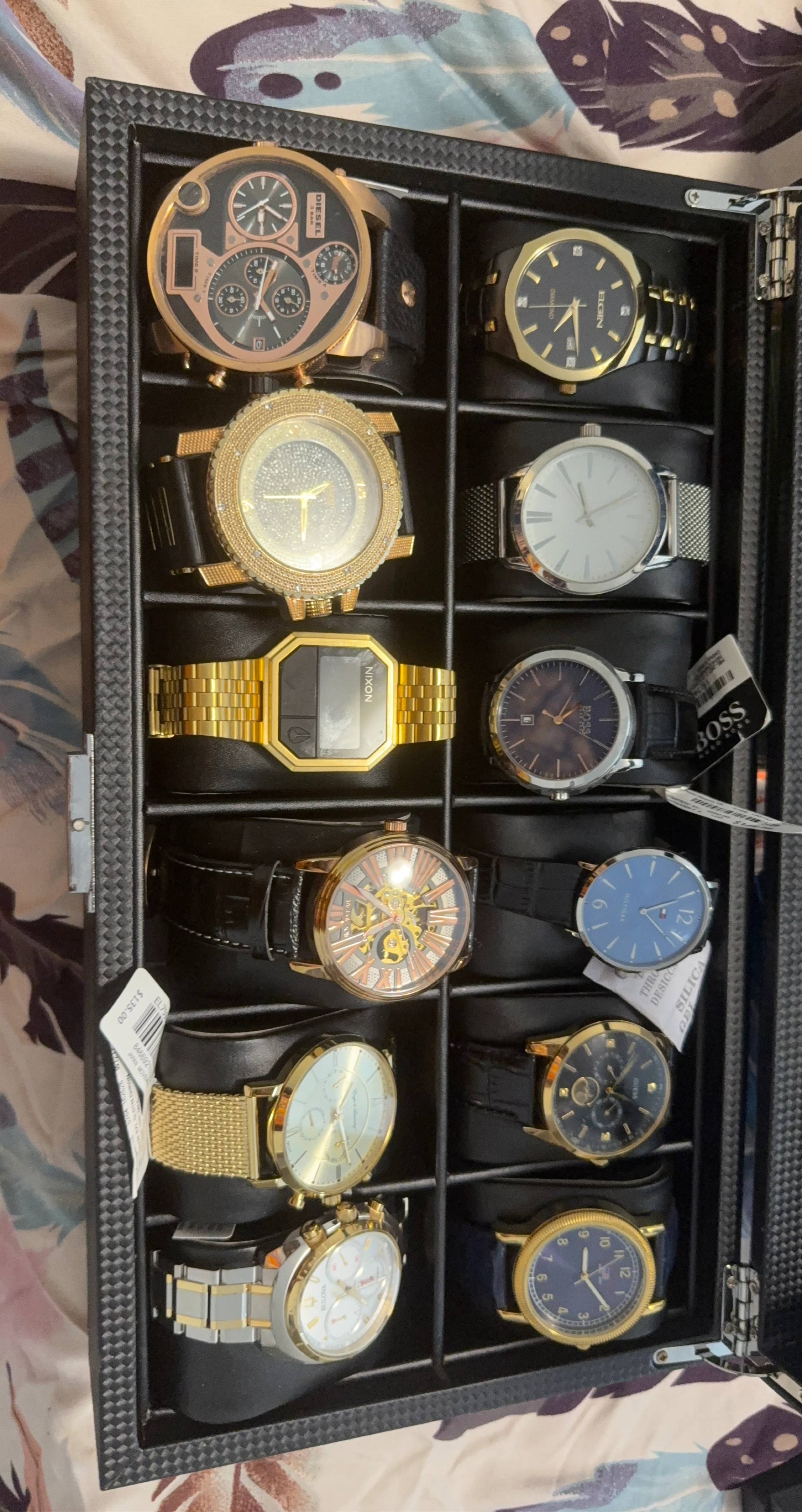 Assorted Men's Watches - Diesel, Nixon, Boss, Elgin, Bulova