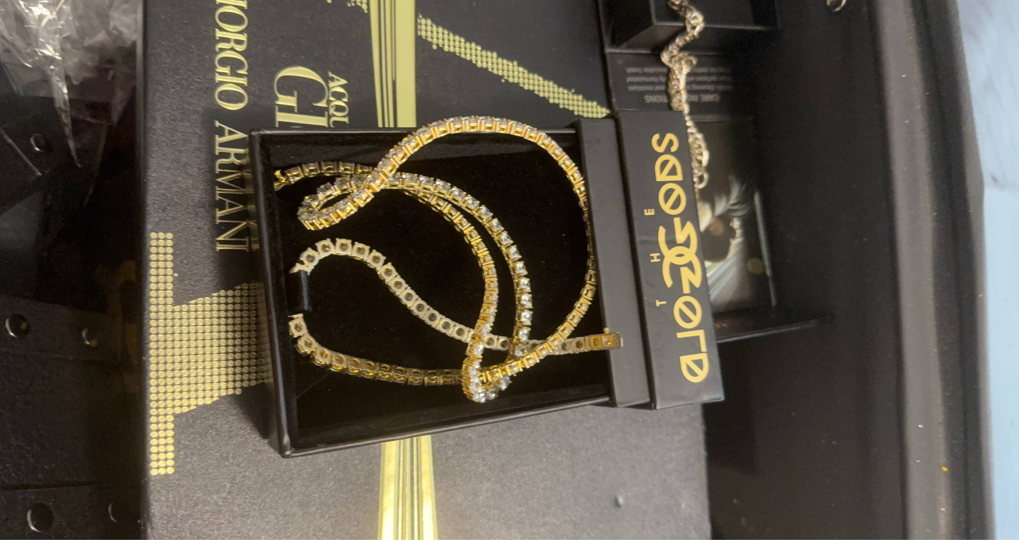 The Gods Tennis Chain Necklace Gold