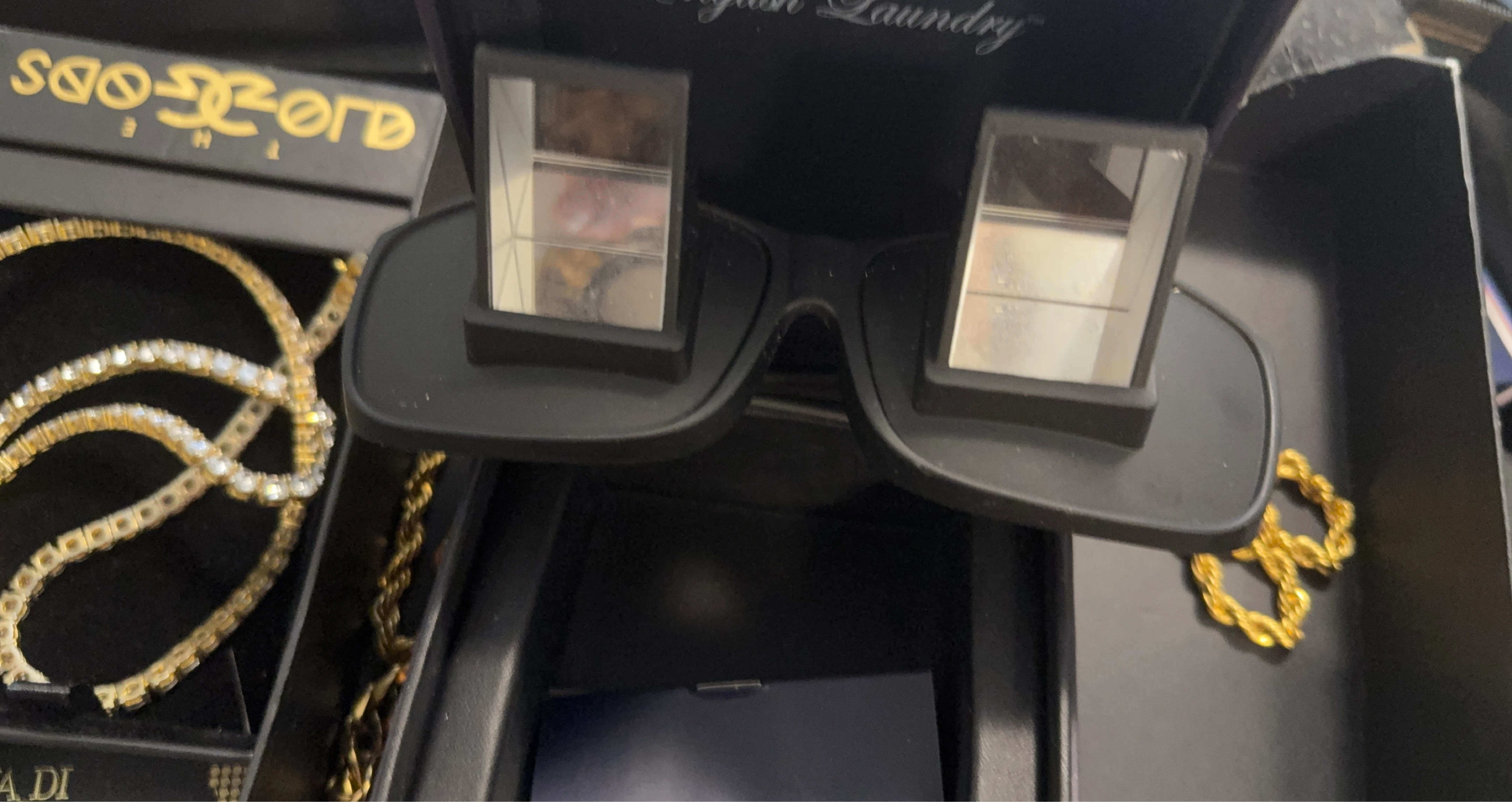 English Laundry Prism Glasses for Bed Reading