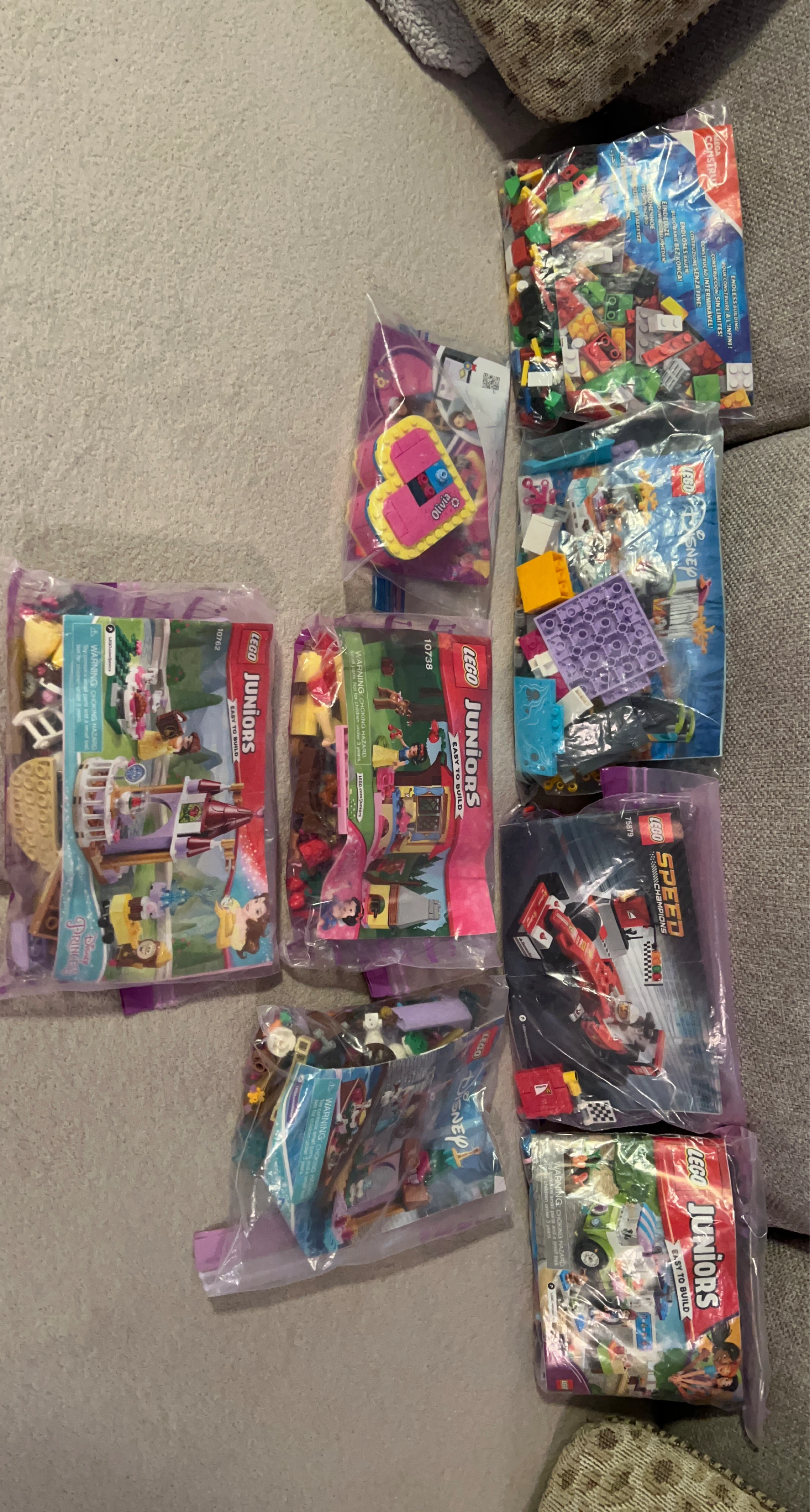 Collection of LEGO Juniors and Speed Champions Sets