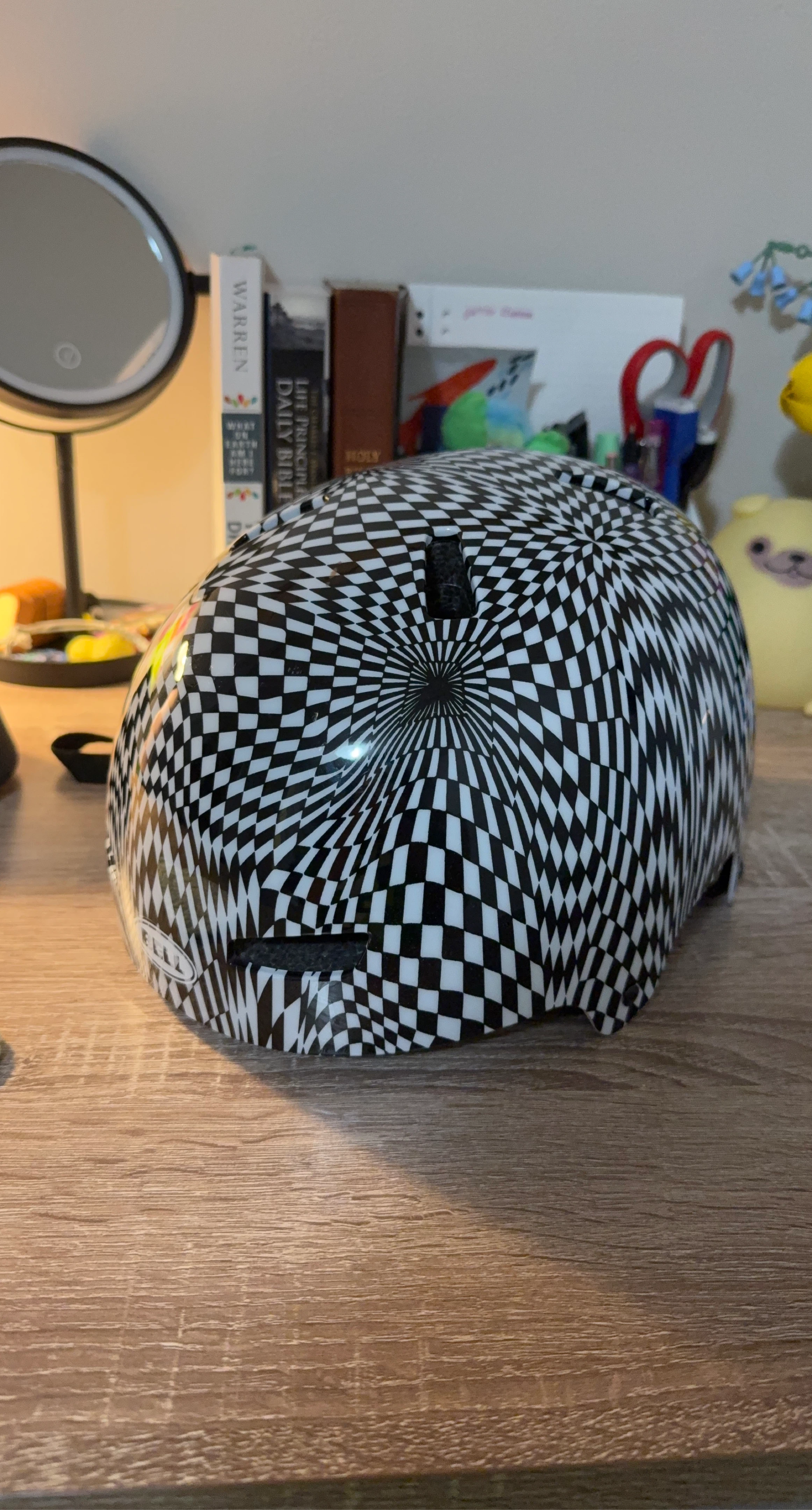 Bell Bike Helmet - Checkerboard Design
