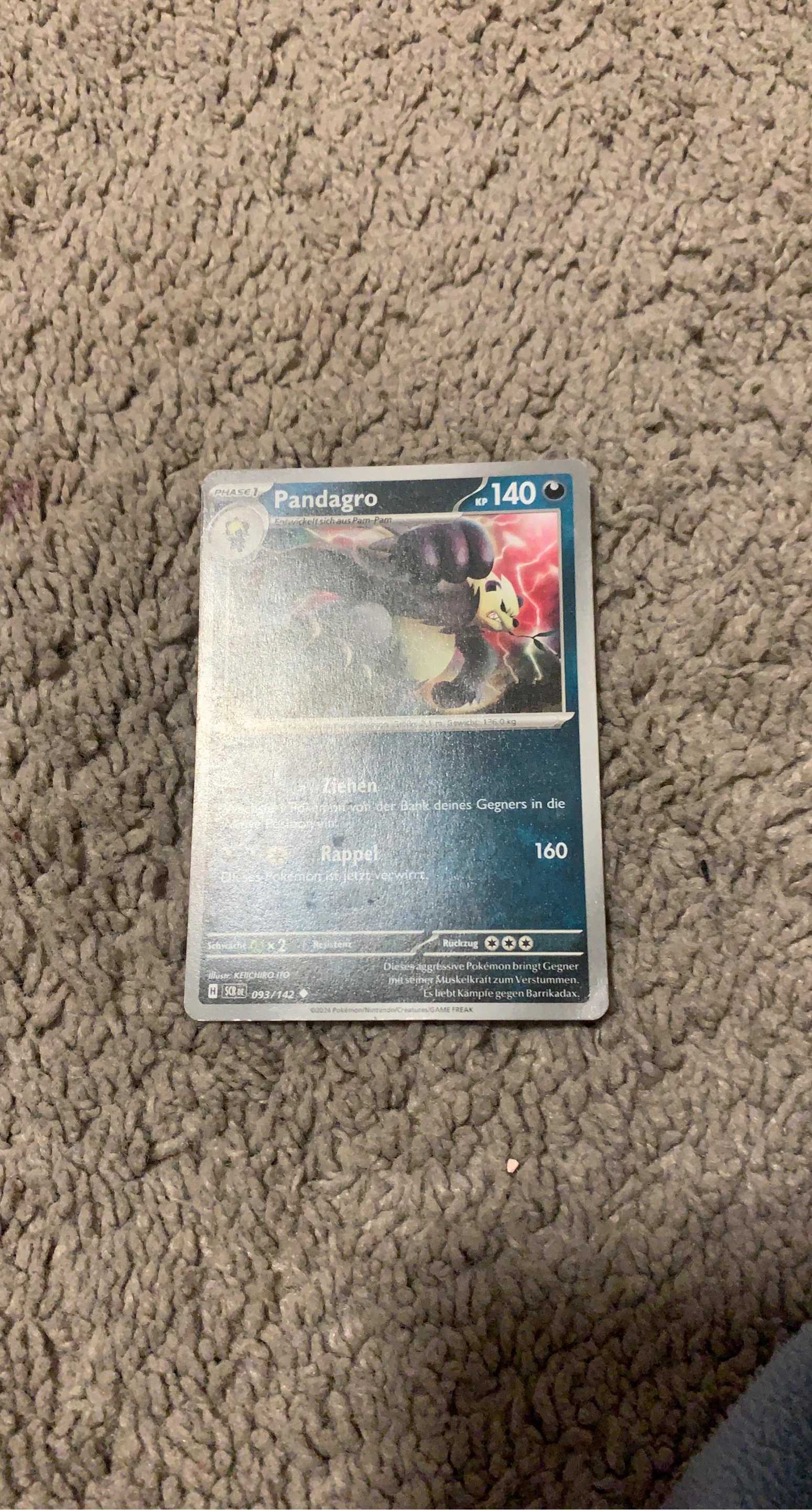 Pokémon Pandagro Card 093/142