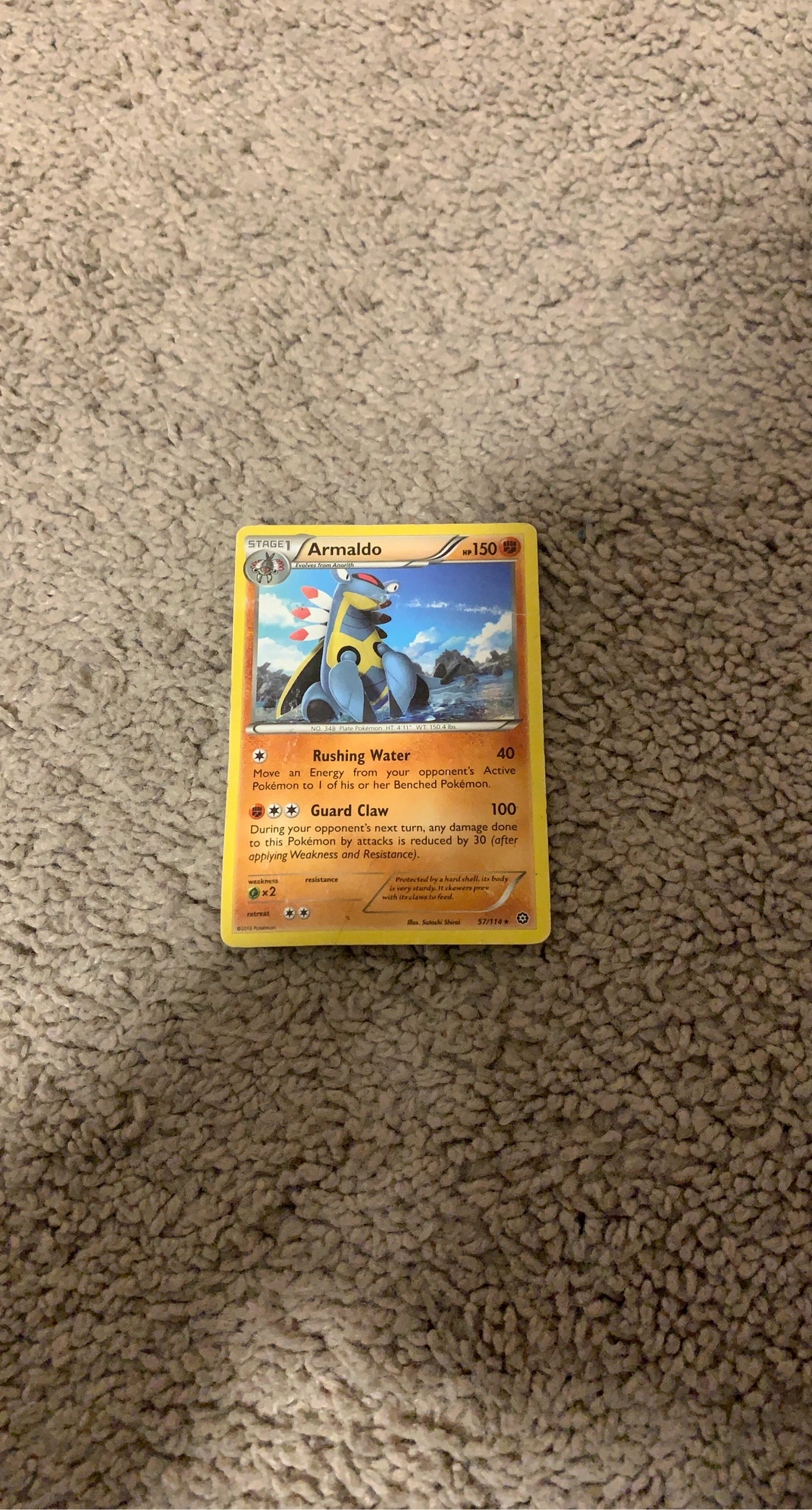 Pokemon Card - Armaldo 57/114