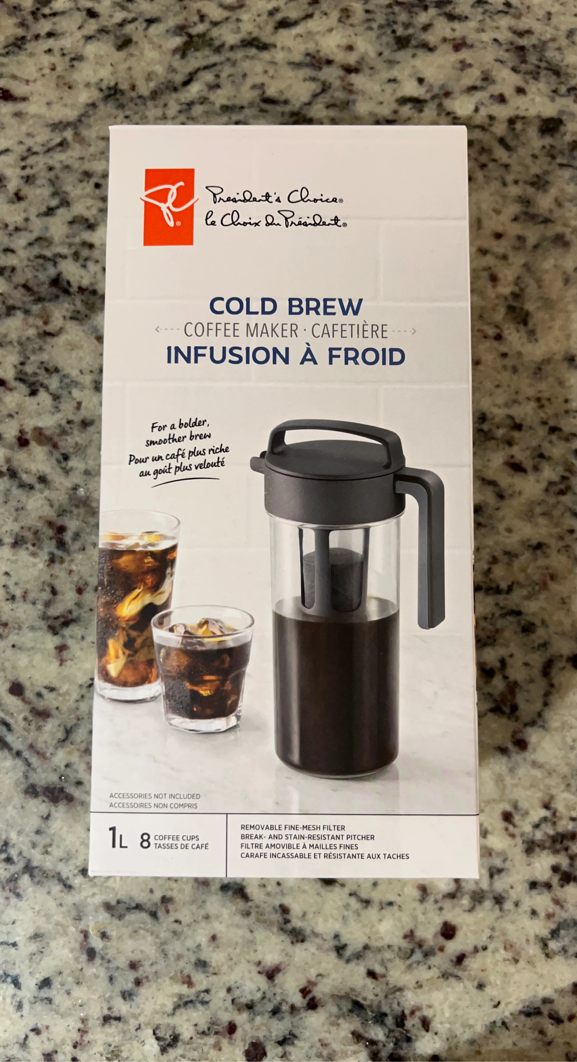 President's Choice Cold Brew Coffee Maker 1L