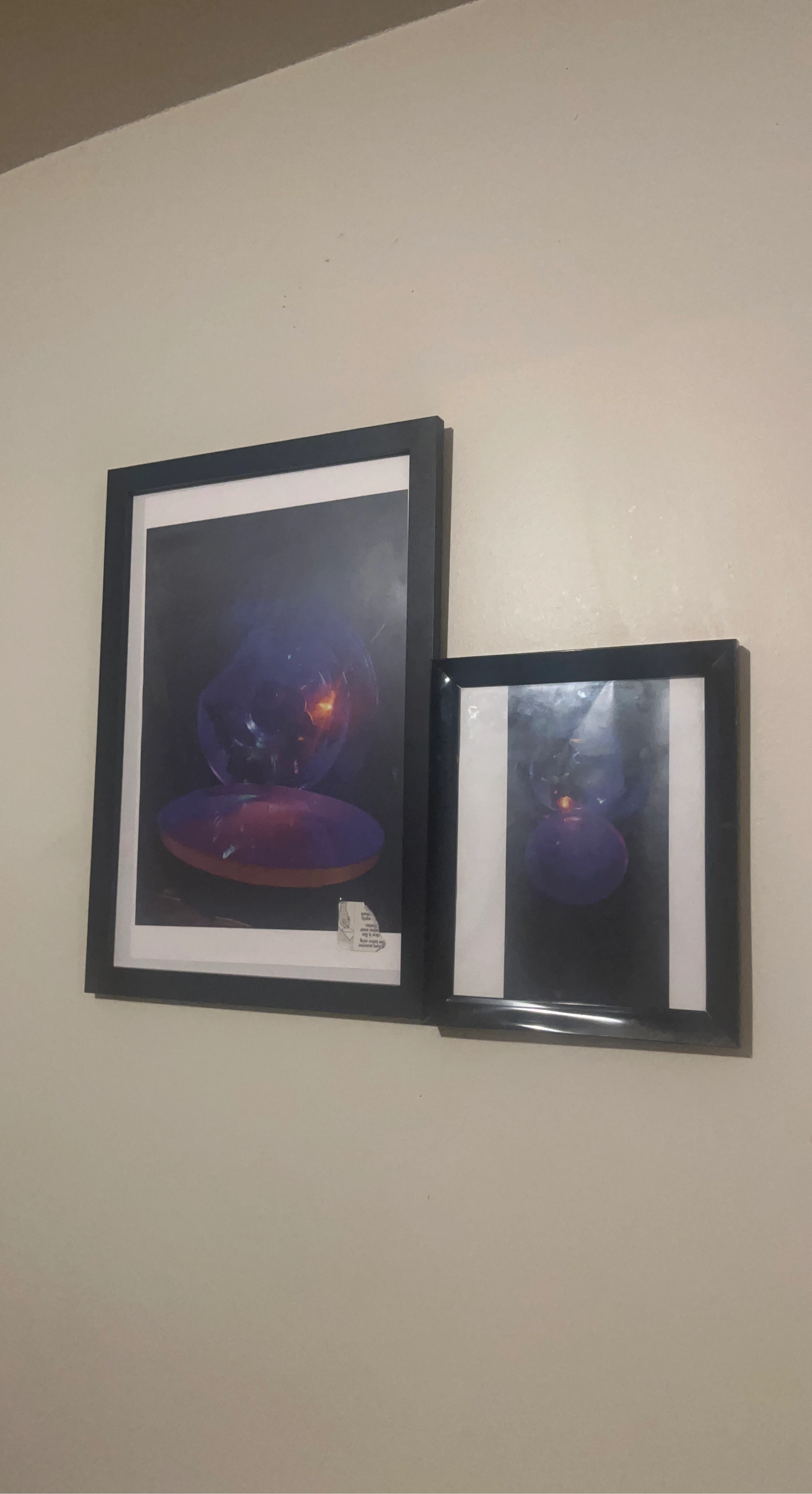 Set of 2 Framed Abstract Art Prints