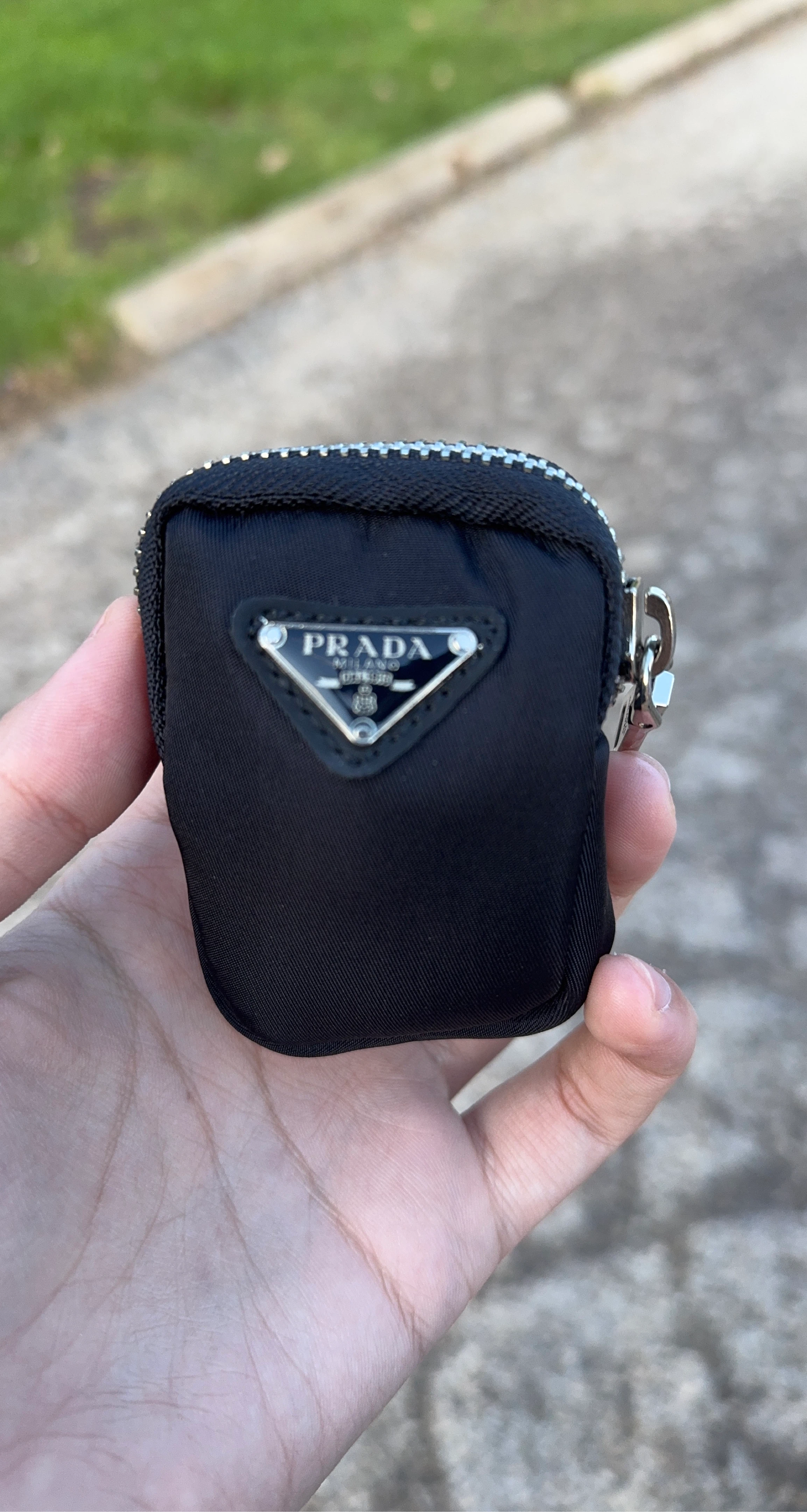 Prada Black Nylon Pouch