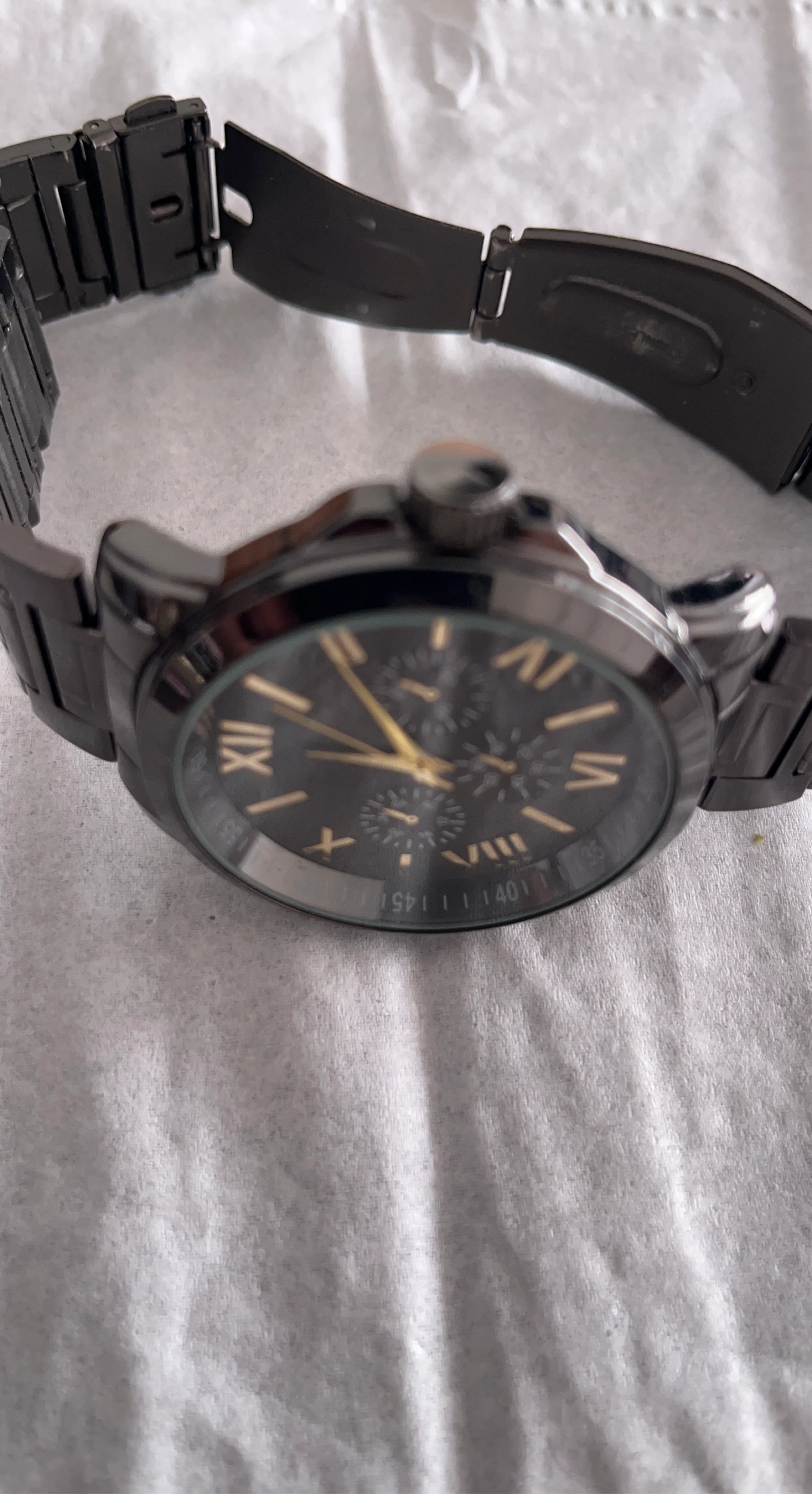 Black Chronograph Watch