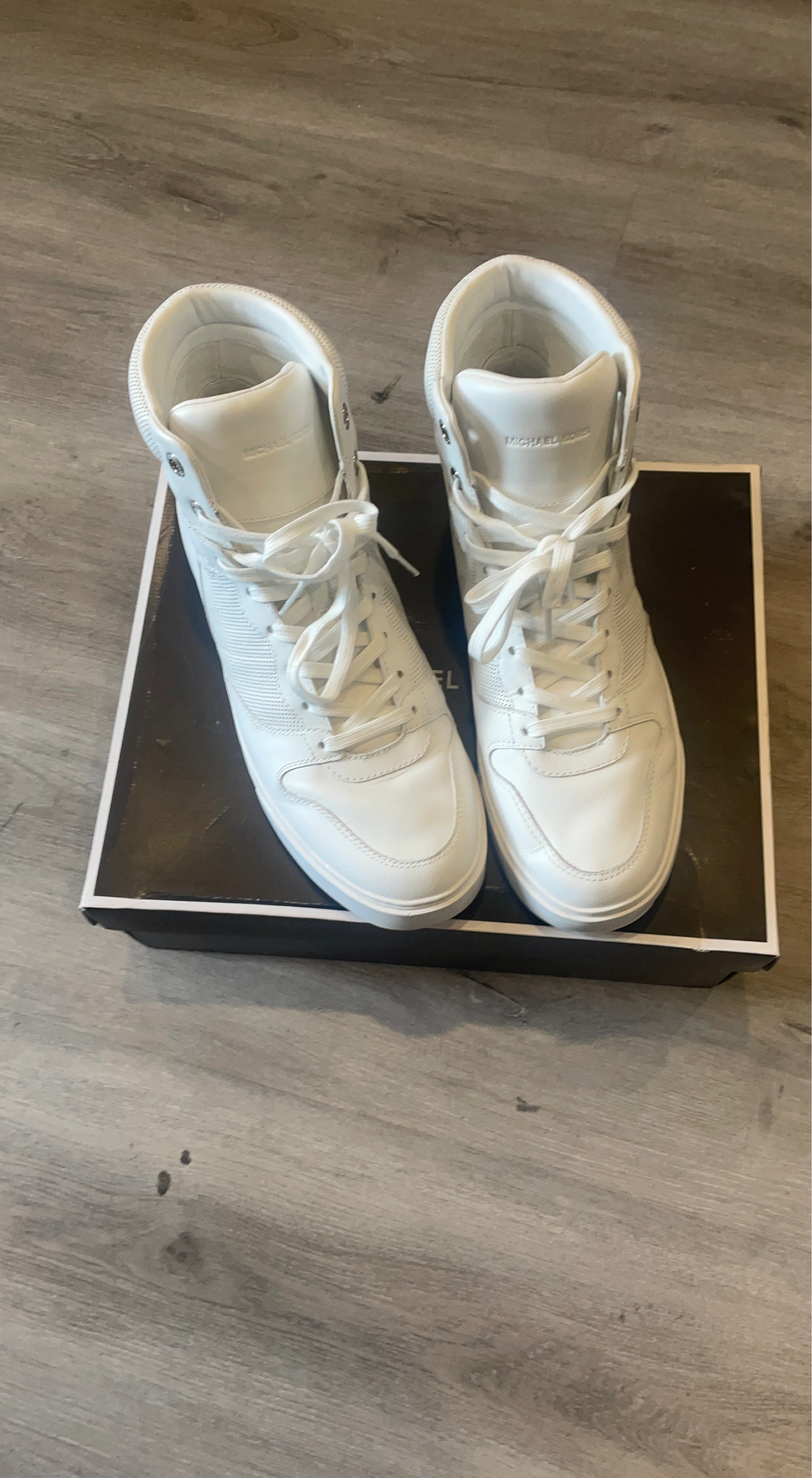 Michael Kors White High-Top Sneakers