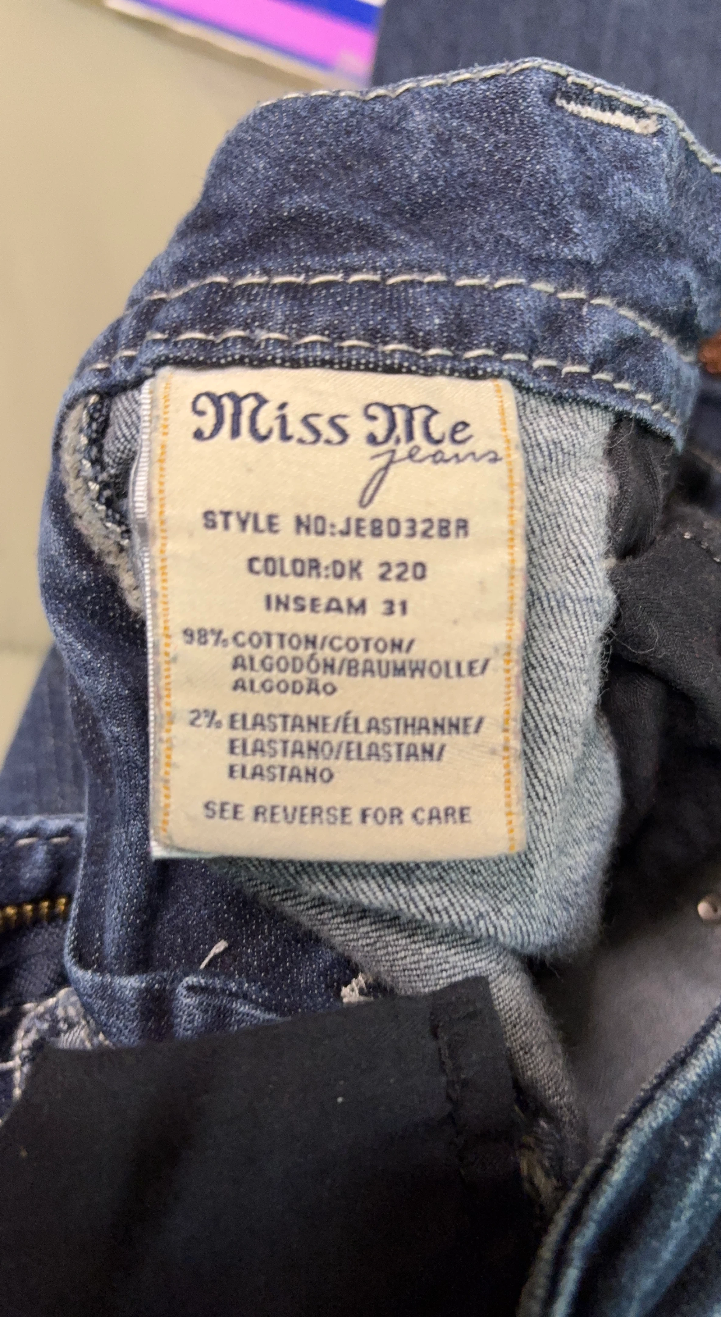 Miss Me Jeans DK 220 - Inseam 31