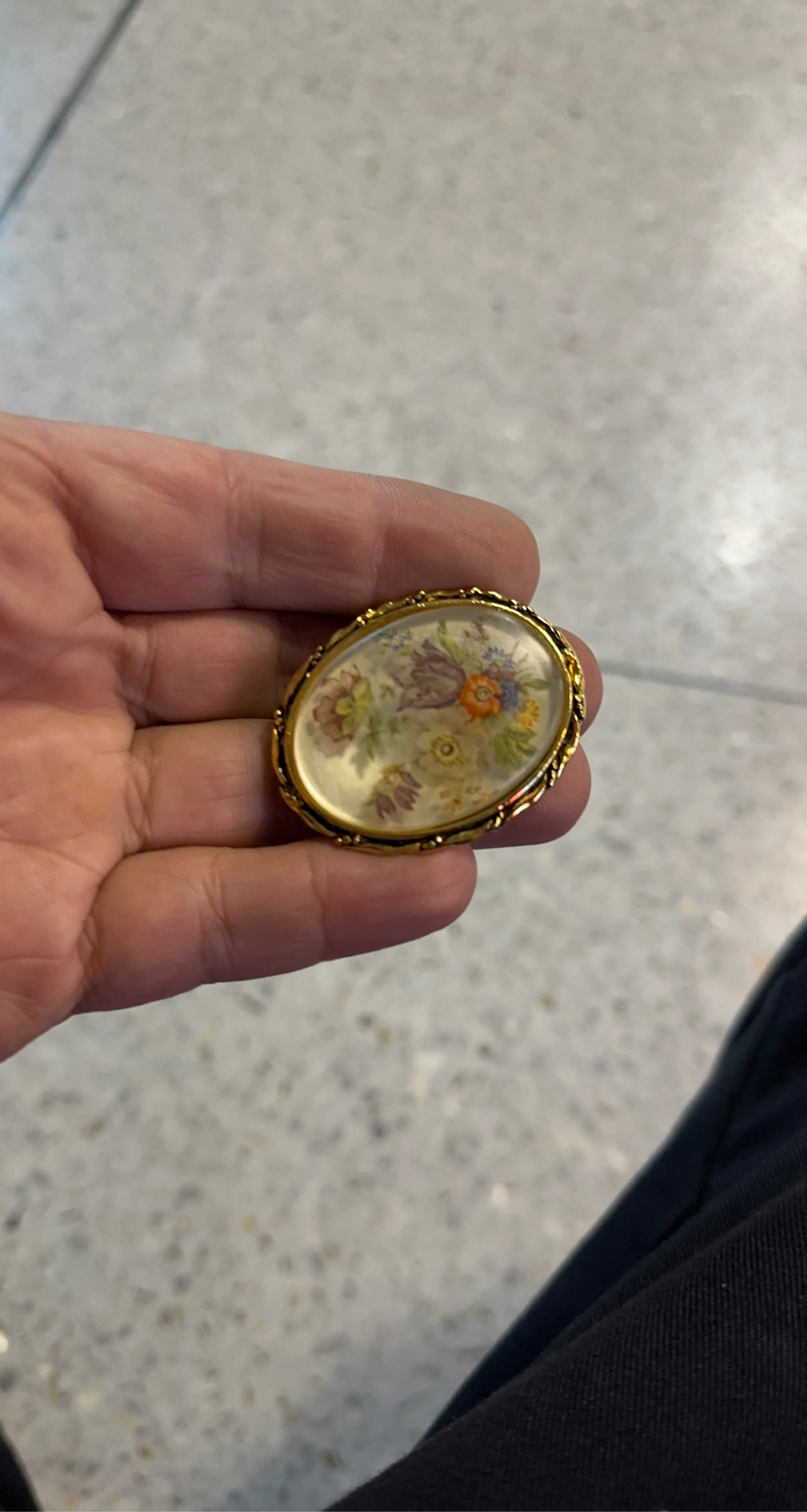 Vintage Floral Brooch Pin